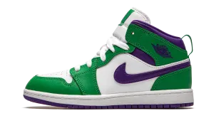 Air Jordan 1 Mid PS "Hulk" Jordan Pre School shoes