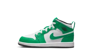 Air Jordan 1 Mid PS "Lucky Green" Jordan Pre School shoes