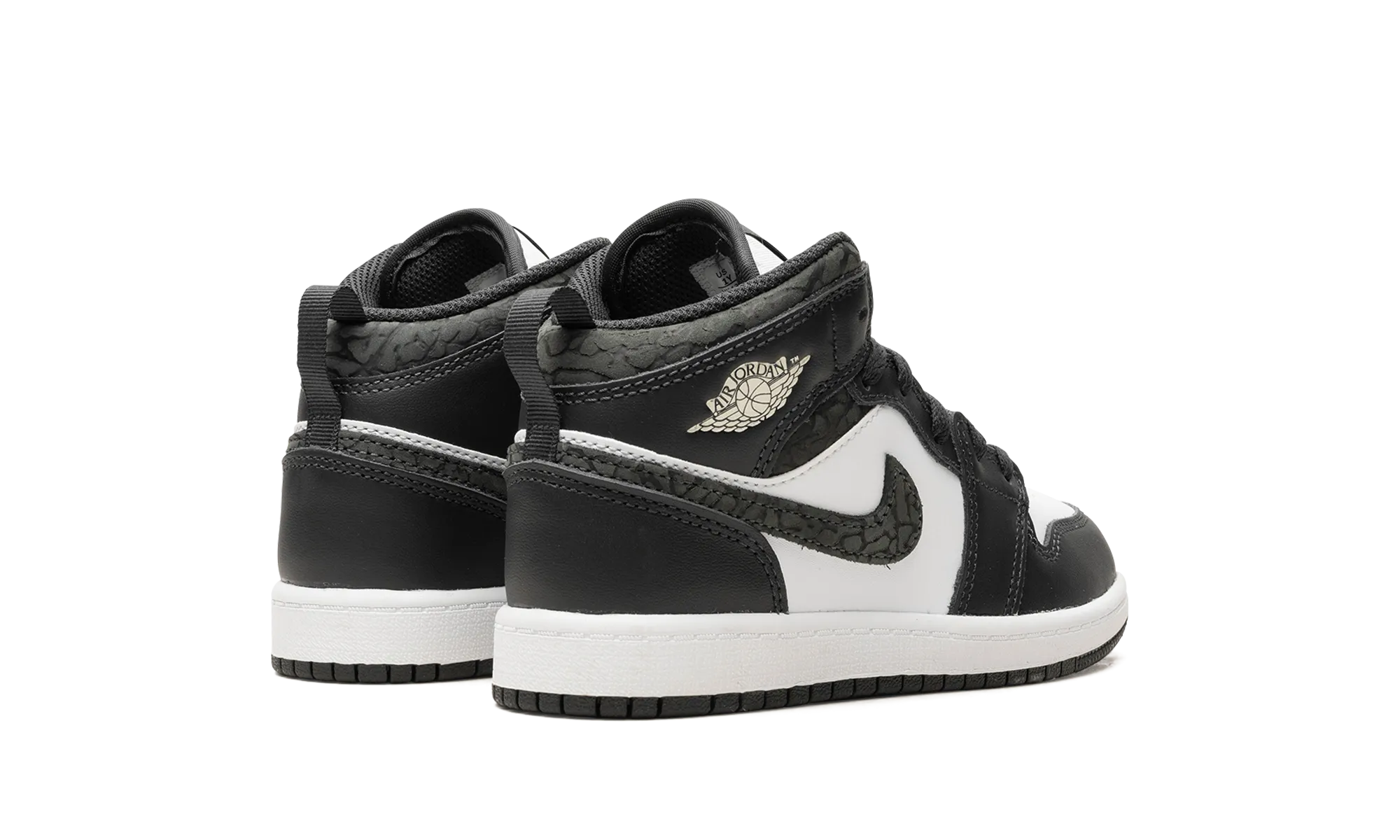 Air Jordan 1 Mid PS "Panda Elephant" jordan preschool kids shoes