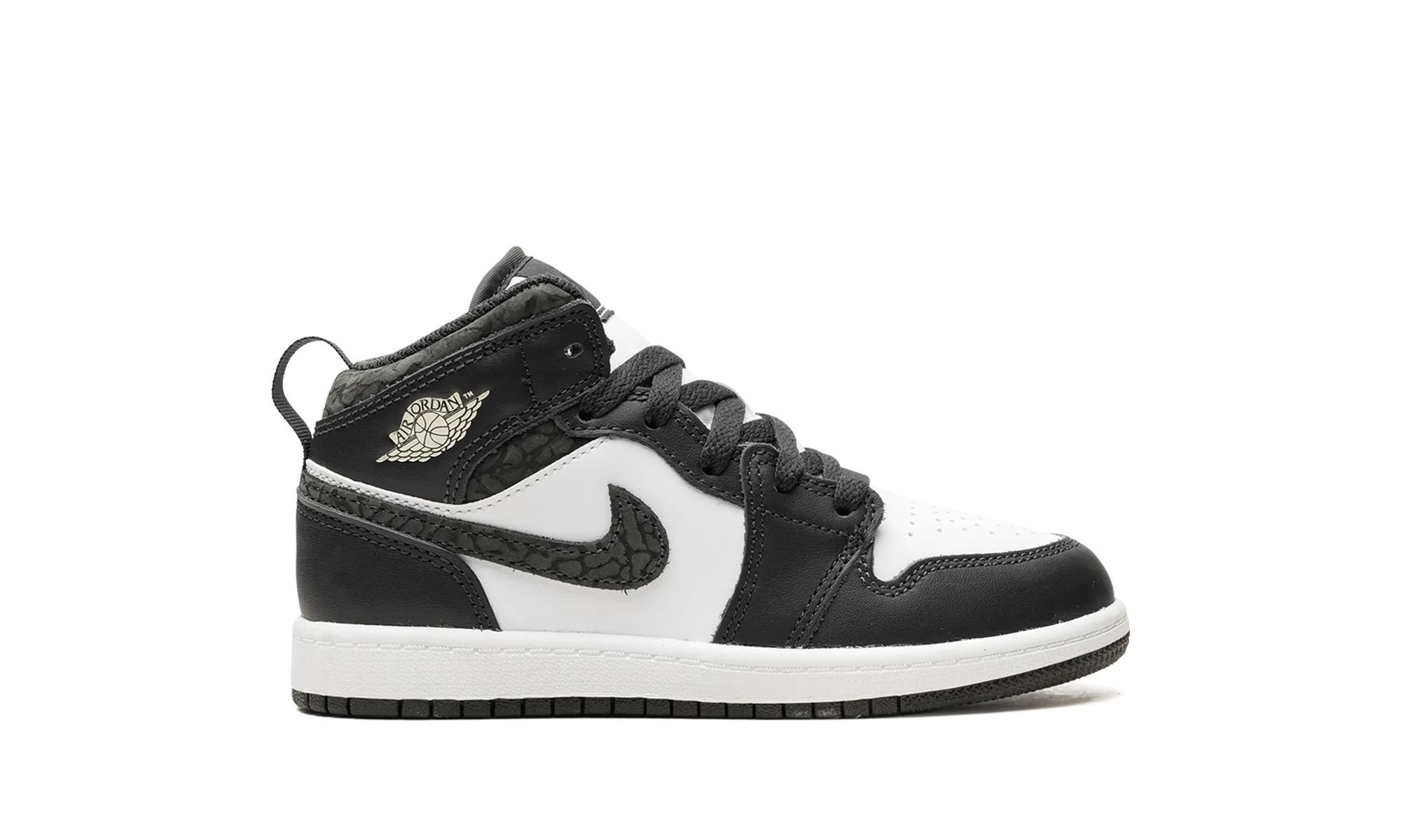 Air Jordan 1 Mid PS "Panda Elephant" jordan preschool kids shoes