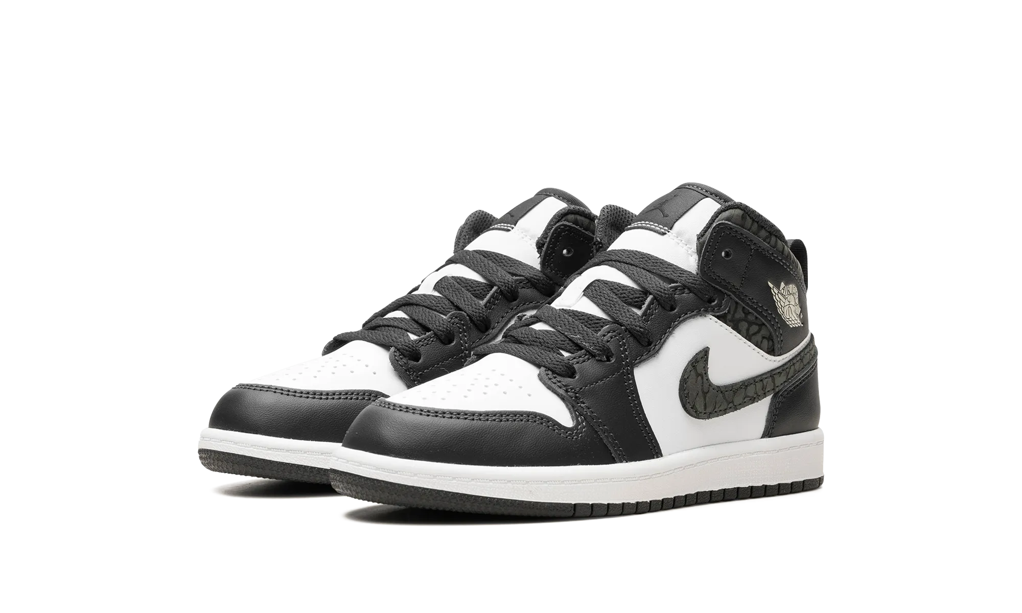 Air Jordan 1 Mid PS "Panda Elephant" jordan preschool kids shoes
