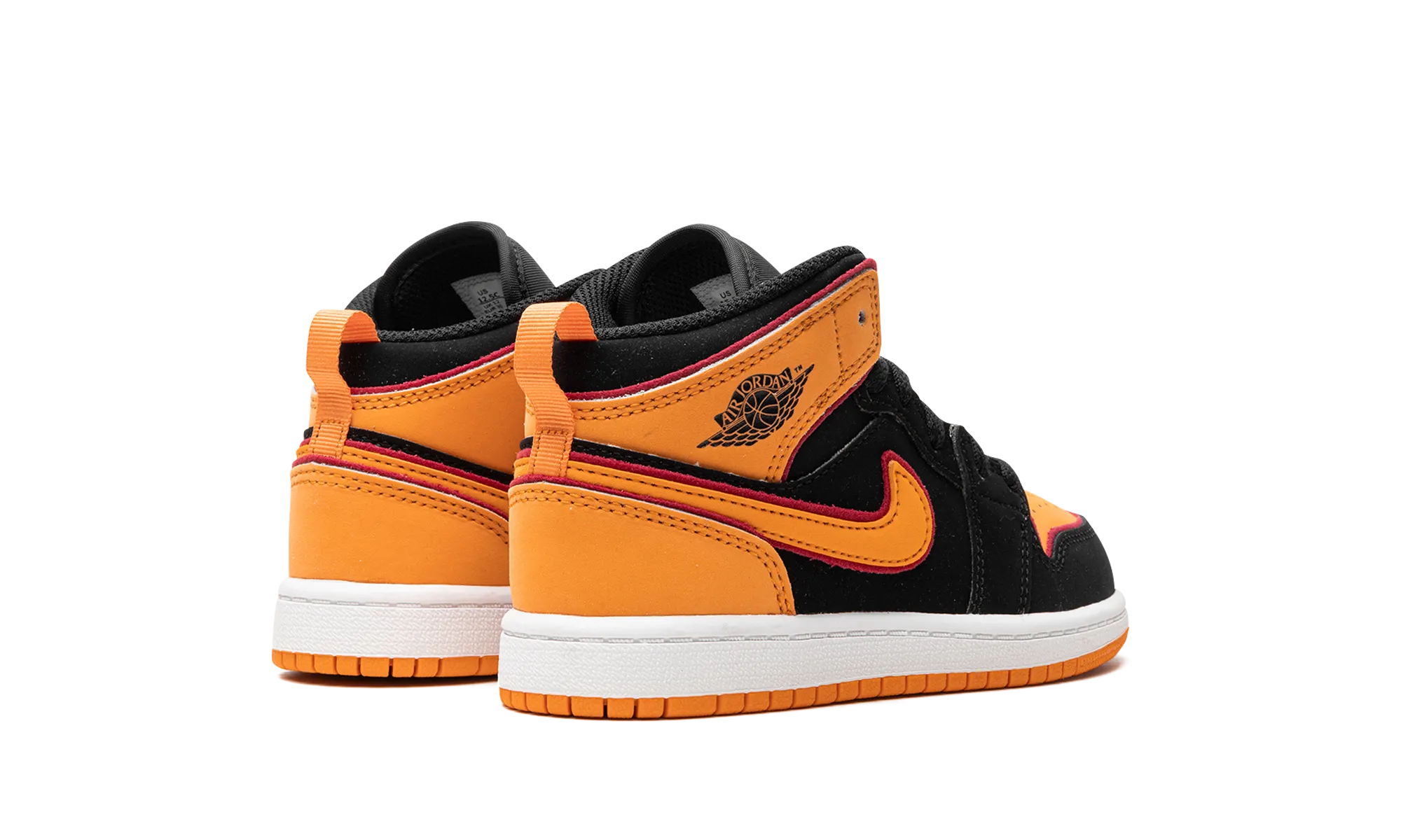 Air Jordan 1 Mid PS "Vivid Orange" jordan preschool kids shoes