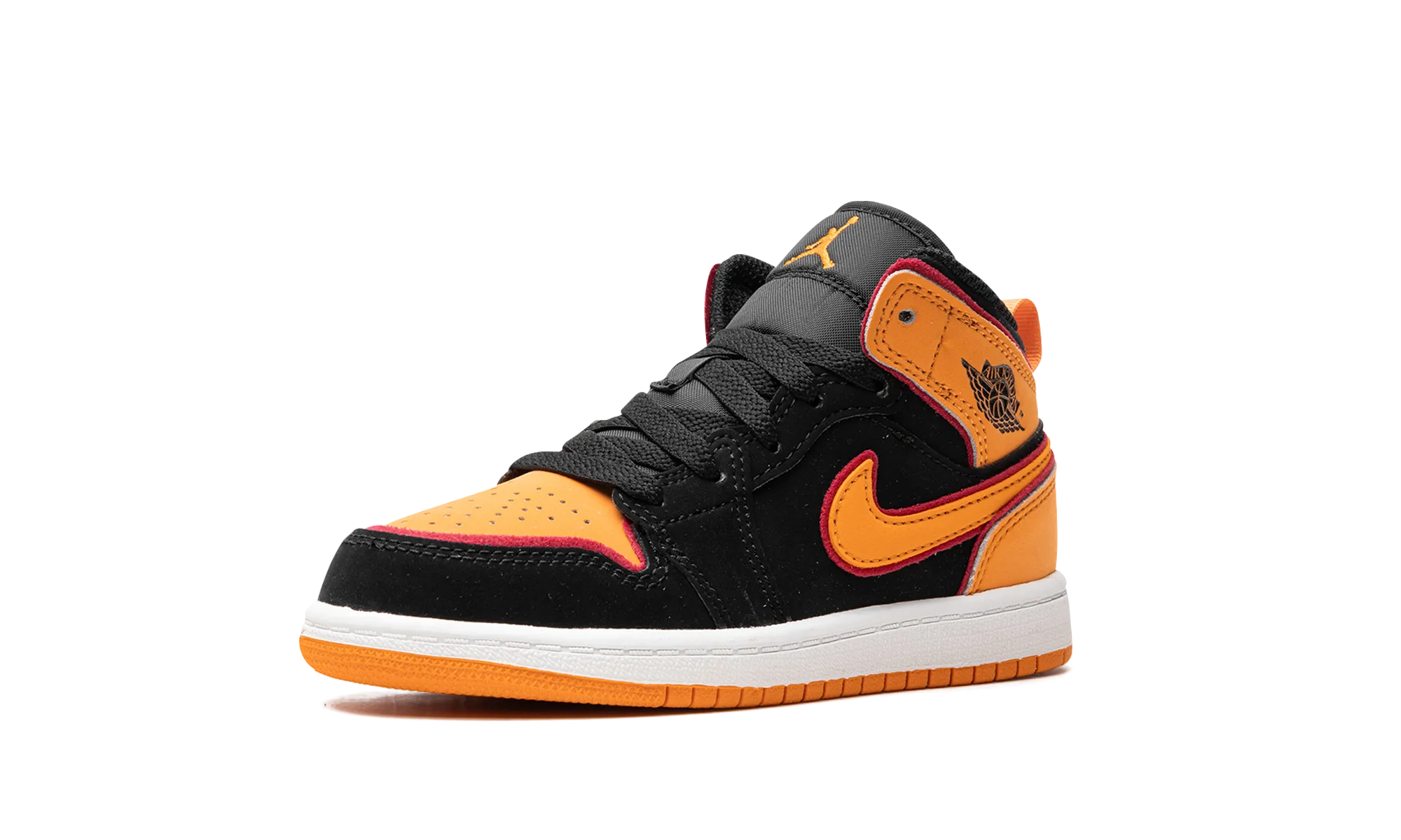 Air Jordan 1 Mid PS "Vivid Orange" jordan preschool kids shoes
