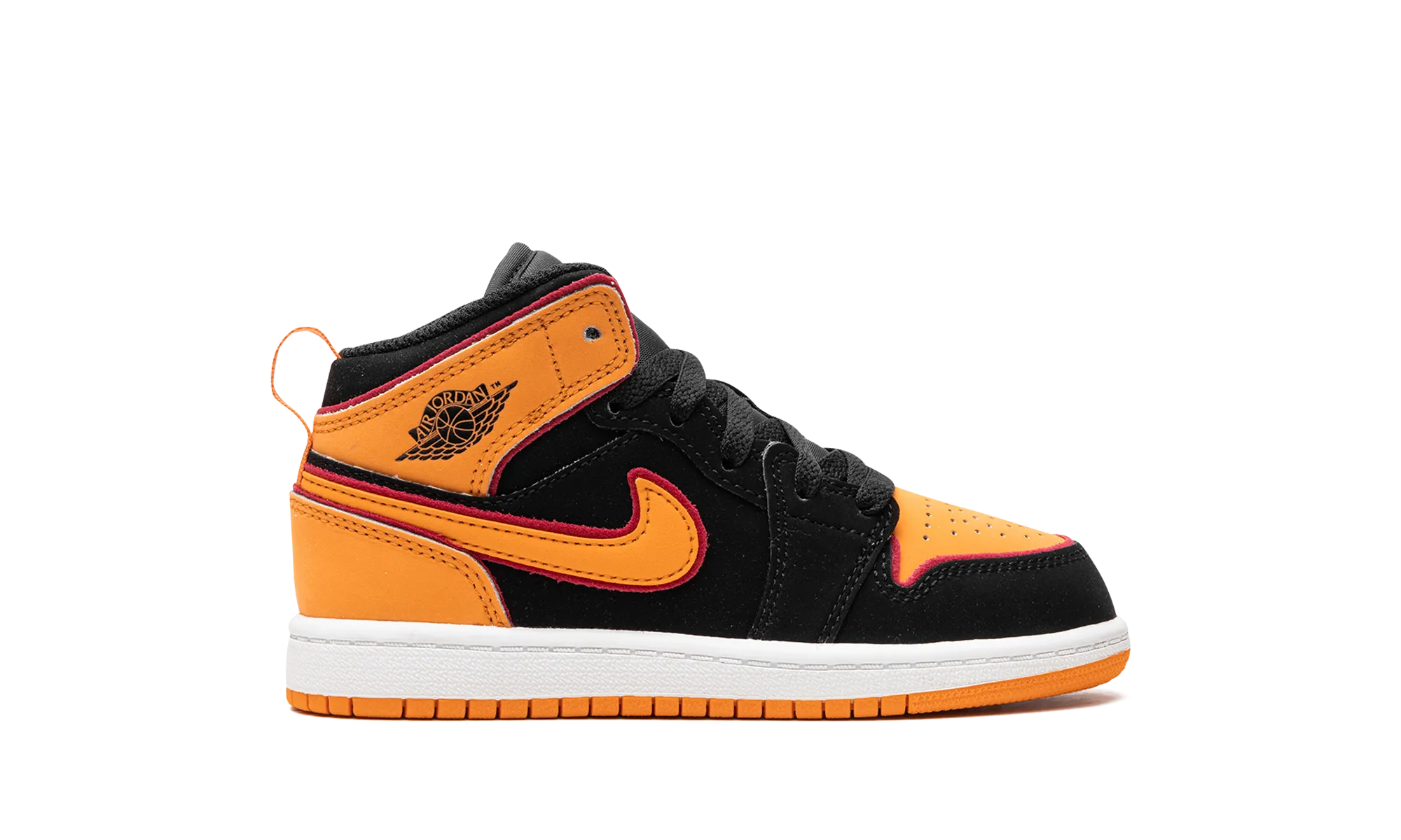 Air Jordan 1 Mid PS "Vivid Orange" jordan preschool kids shoes