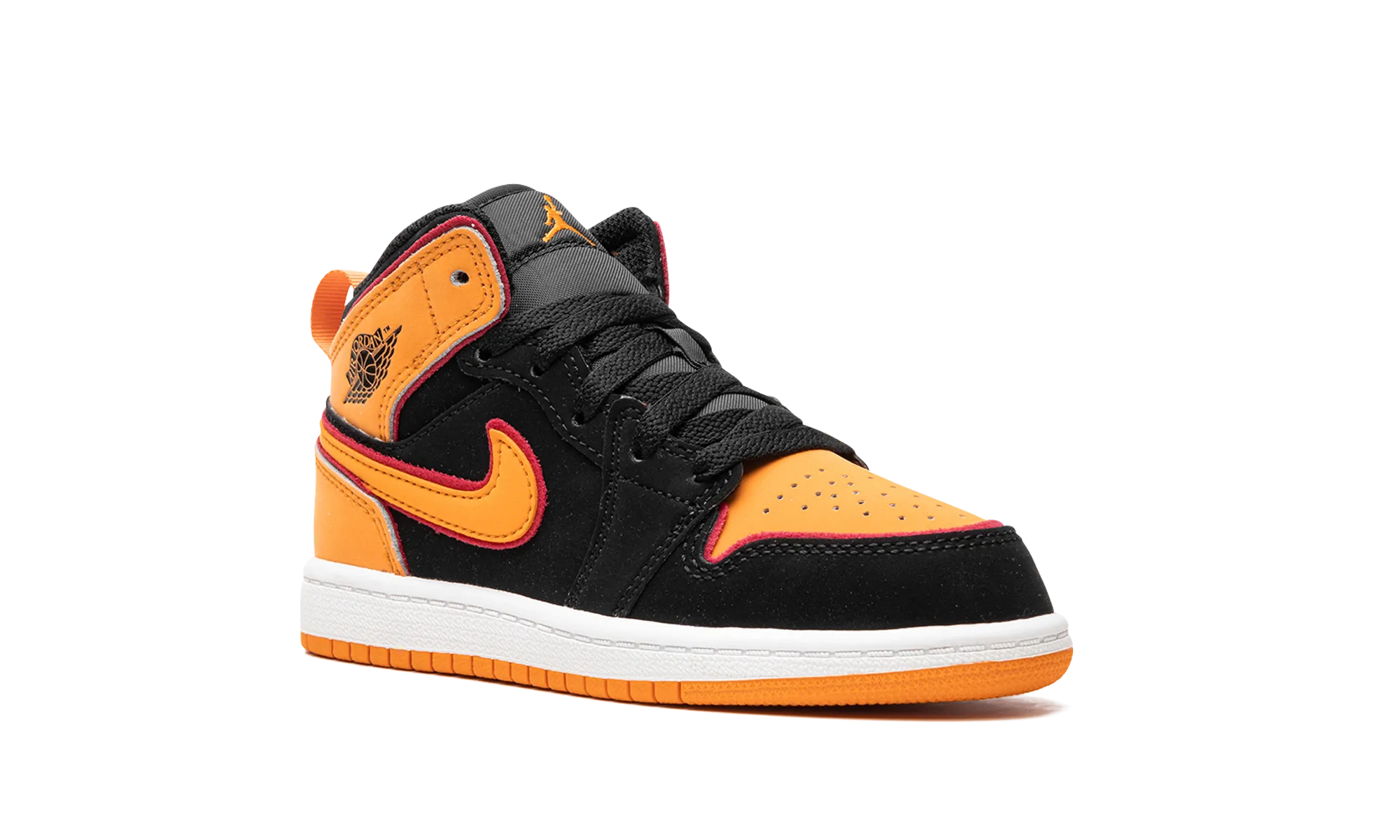 Air Jordan 1 Mid PS "Vivid Orange" jordan preschool kids shoes