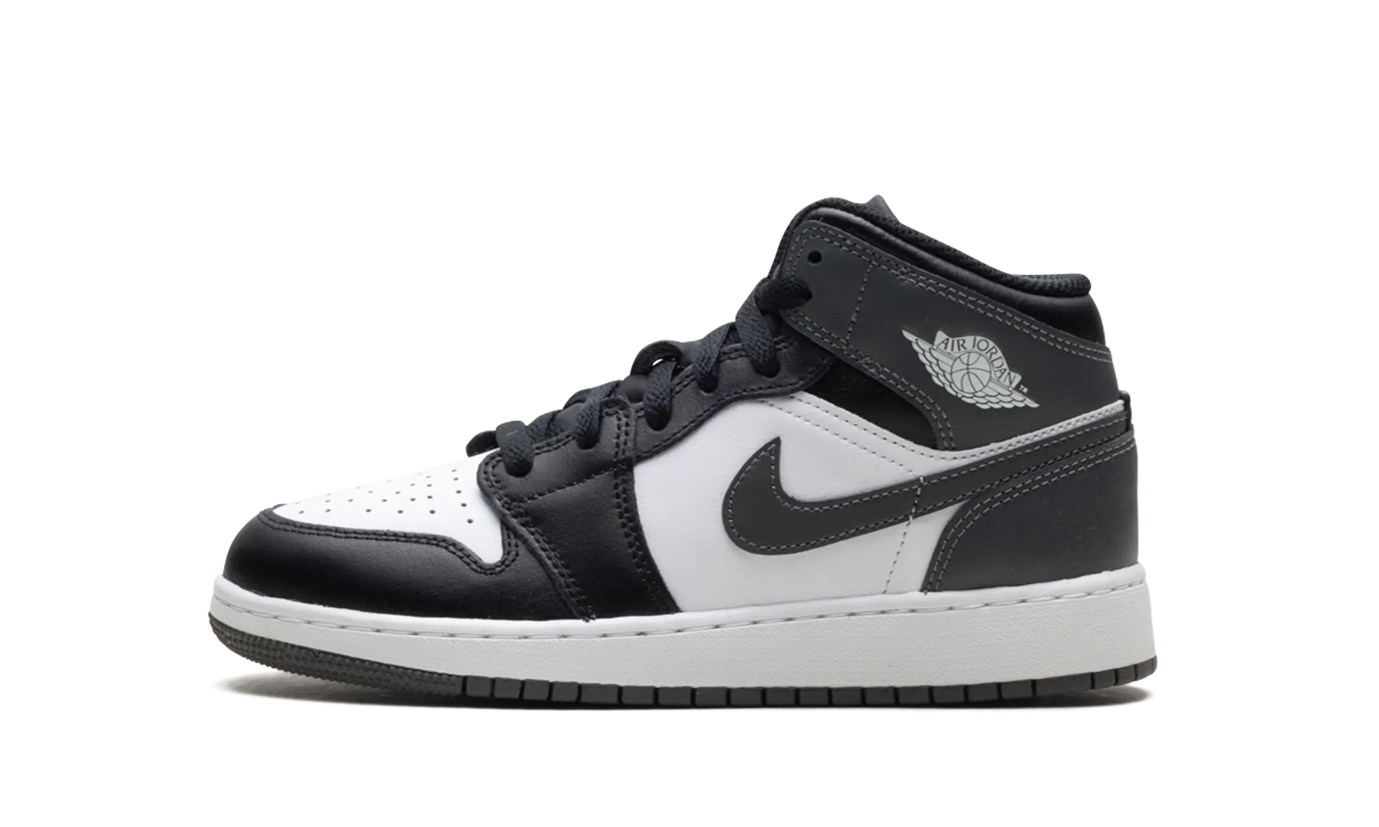 Air Jordan 1 Mid "Black/ Iron Grey/ White" Jordan Grade School styles