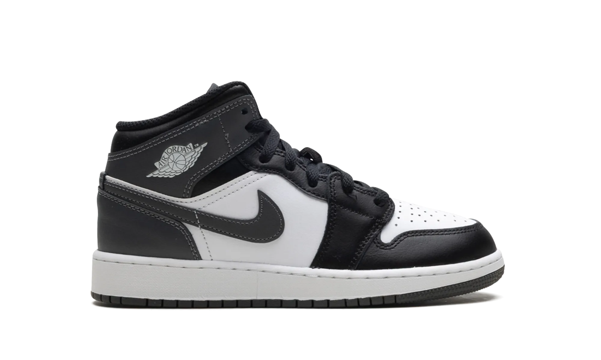 Air Jordan 1 Mid "Black/ Iron Grey/ White" jordan school kids shoes