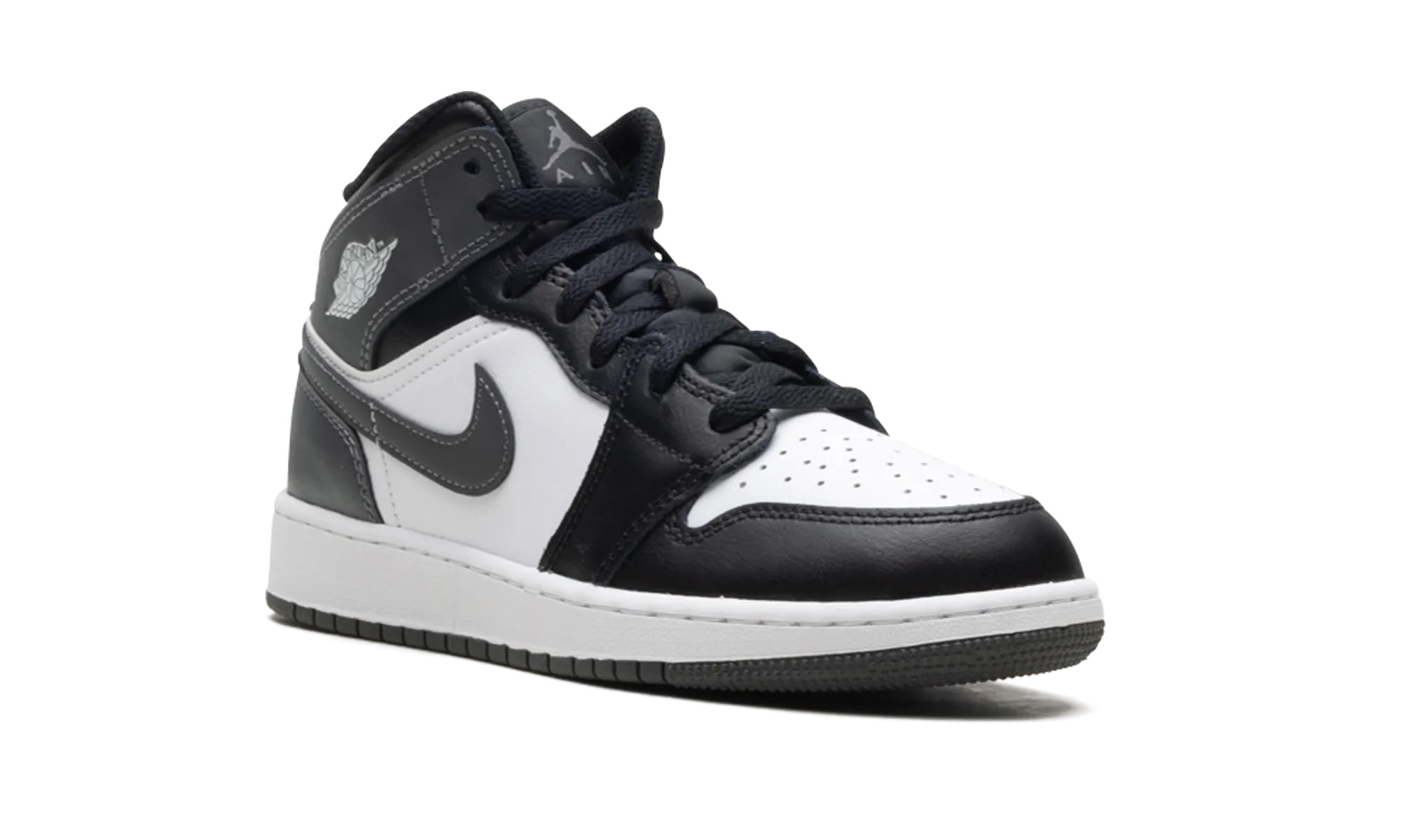 Air Jordan 1 Mid "Black/ Iron Grey/ White" jordan school kids shoes