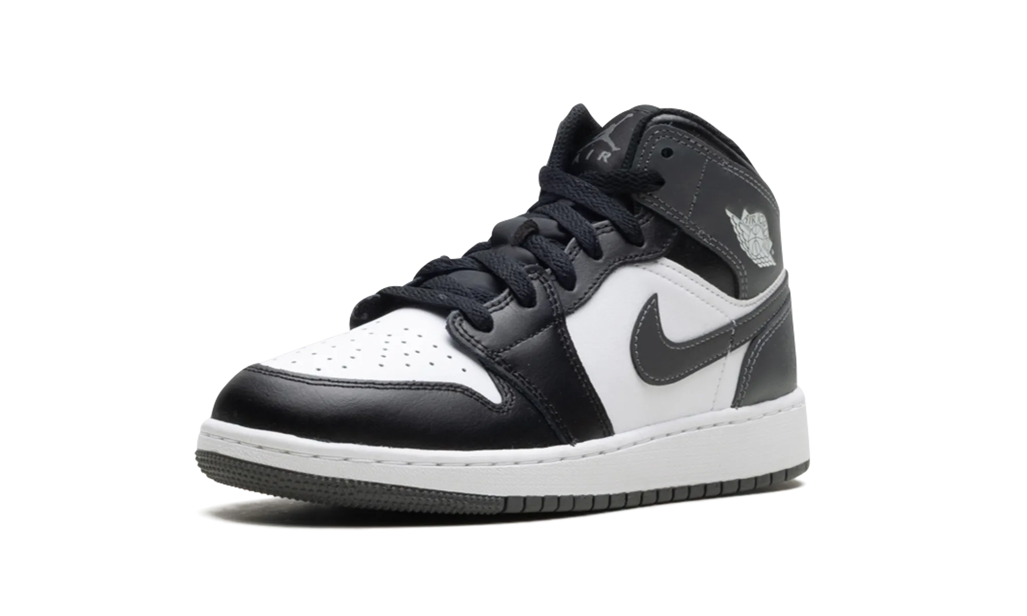 Air Jordan 1 Mid "Black/ Iron Grey/ White" jordan school kids shoes