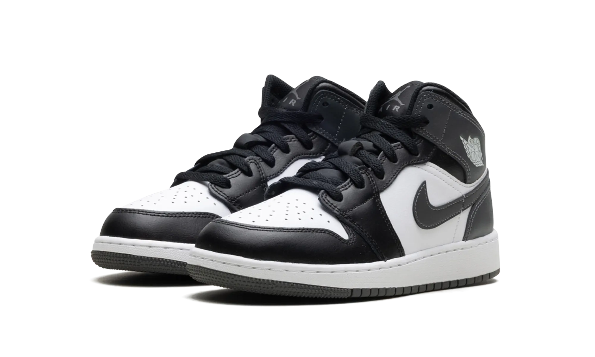 Air Jordan 1 Mid "Black/ Iron Grey/ White" jordan school kids shoes