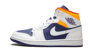 Air Jordan 1 Mid "Royal Blue / Laser Orange" Jordan Men's styles