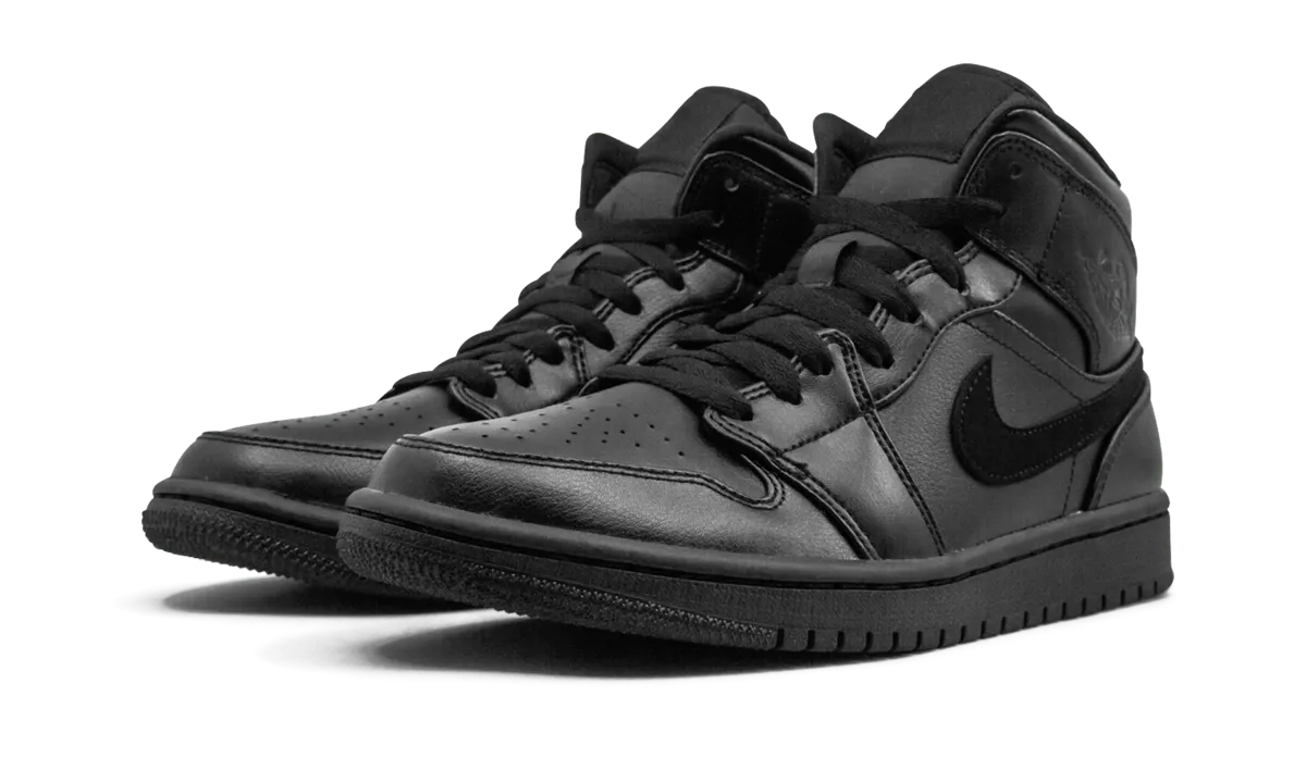 Air Jordan 1 Mid "Triple black" jordan athletic mens shoes