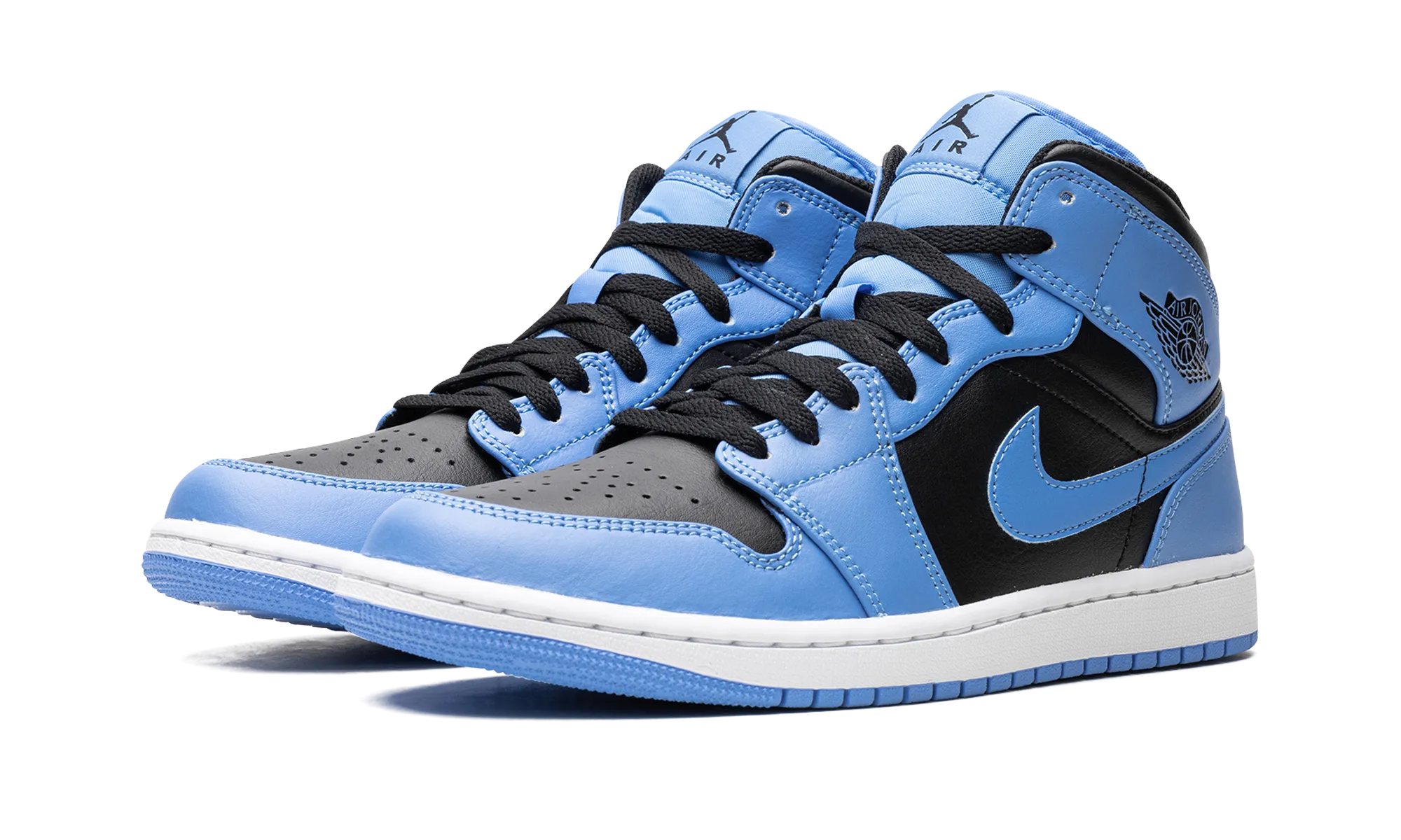 Air Jordan 1 Mid "University Blue Black" jordan mens sport sneakers