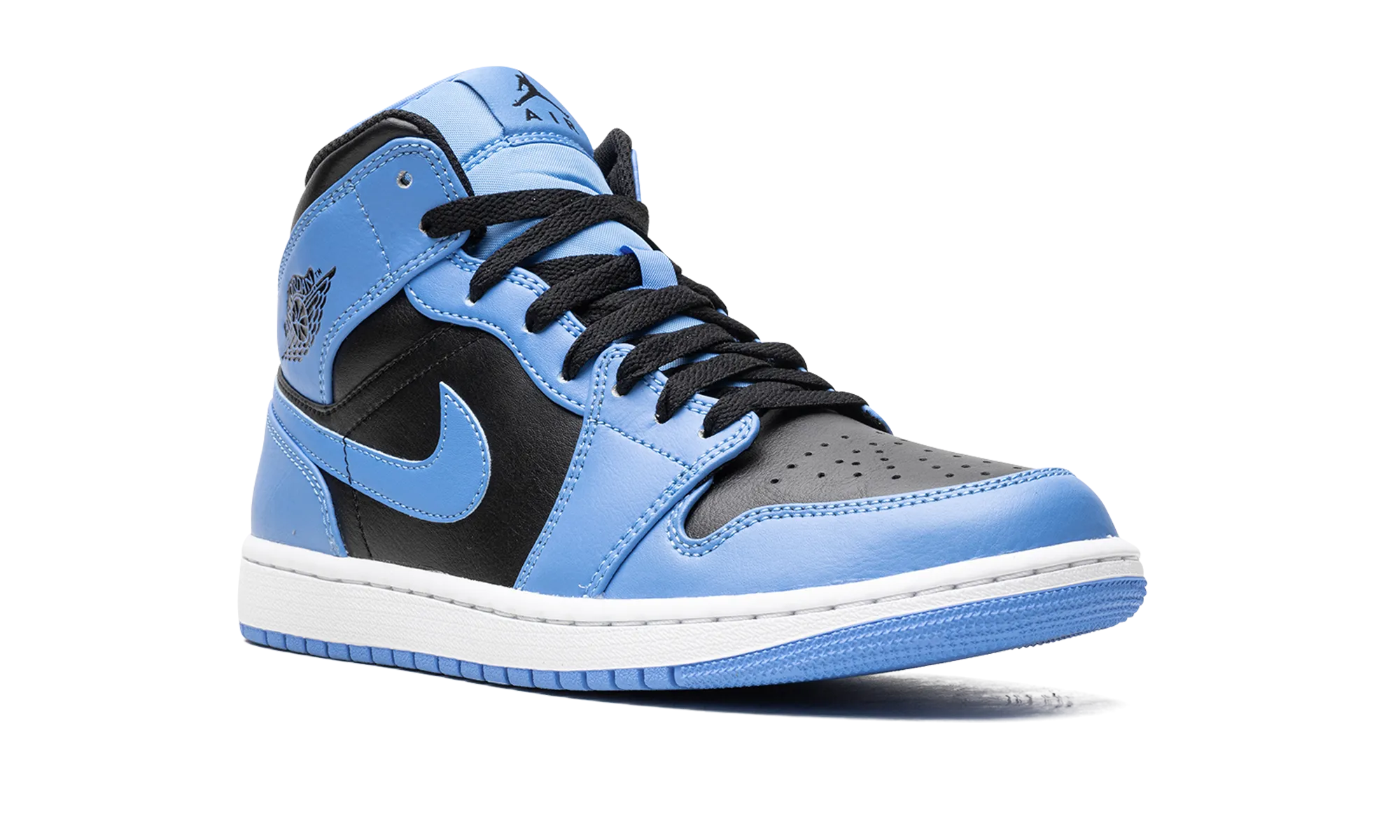 Air Jordan 1 Mid "University Blue Black" jordan mens sport sneakers