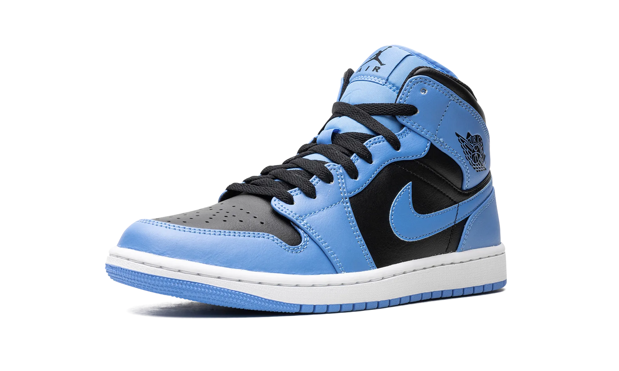 Air Jordan 1 Mid "University Blue Black" jordan mens sport sneakers