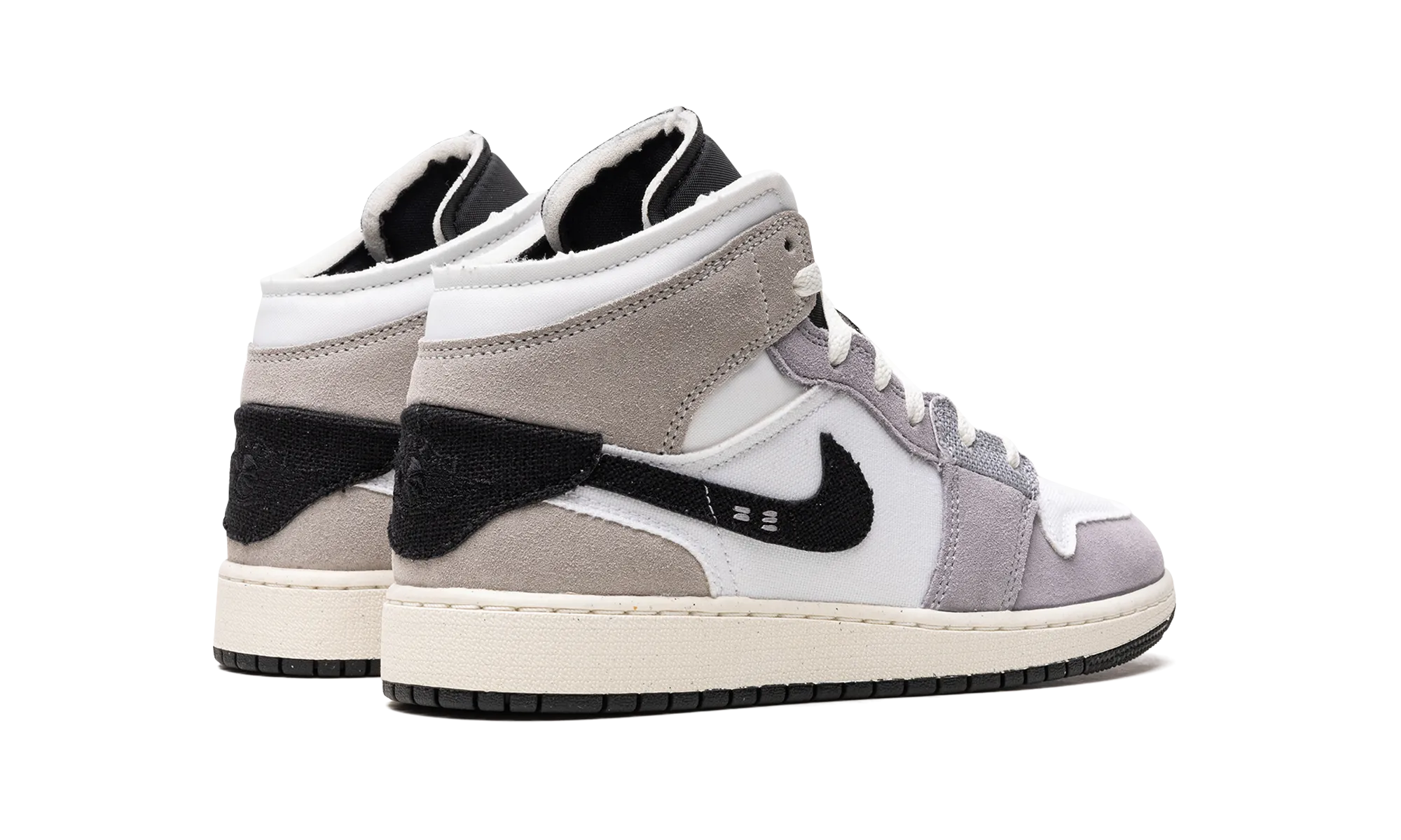 Air Jordan 1 Mid SE Craft GS "Cement Grey" jordan school kids shoes