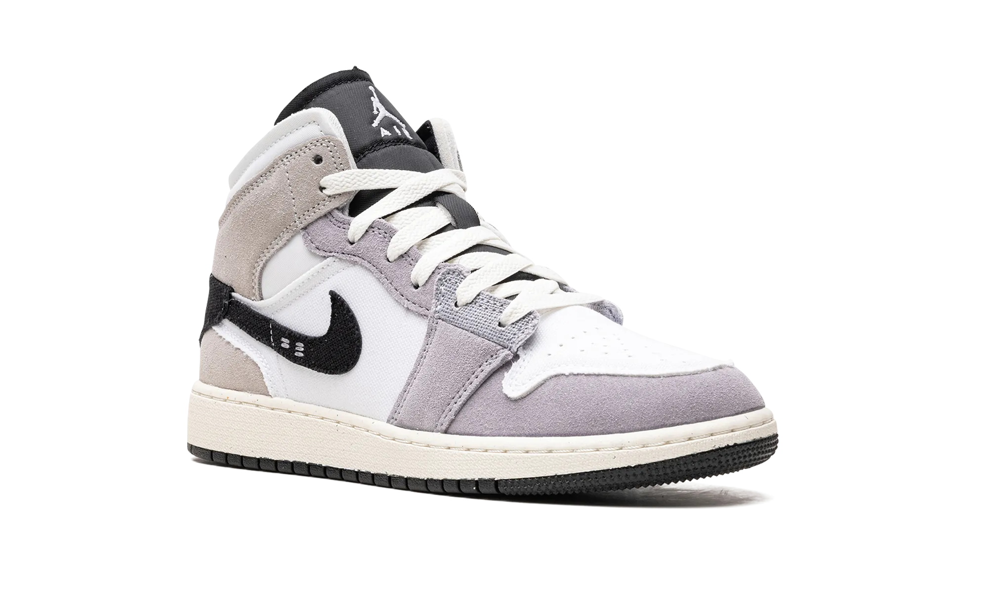 Air Jordan 1 Mid SE Craft GS "Cement Grey" jordan school kids shoes