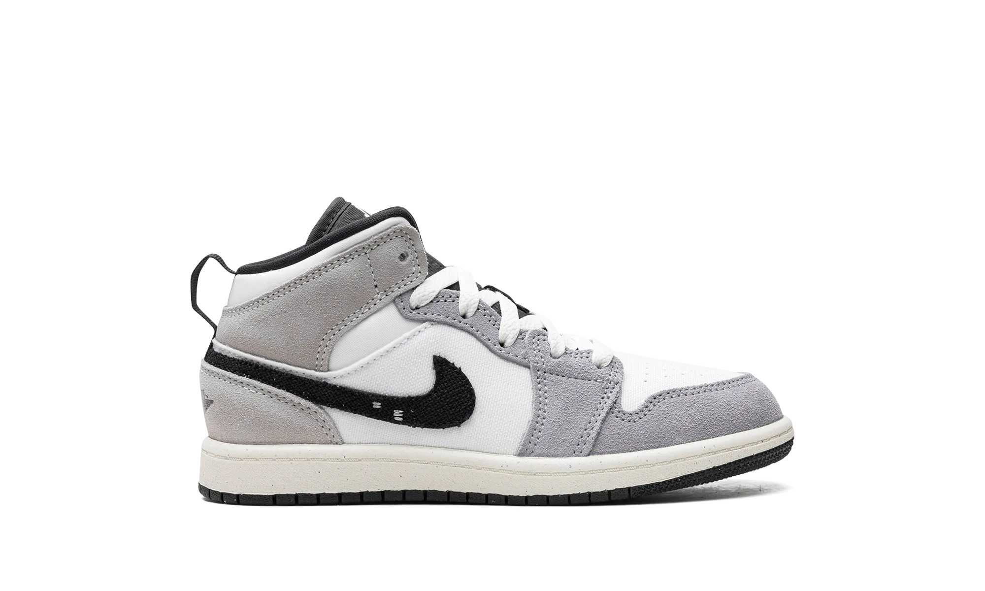 Air Jordan 1 Mid SE Craft PS "Cement Grey" jordan preschool kids shoes