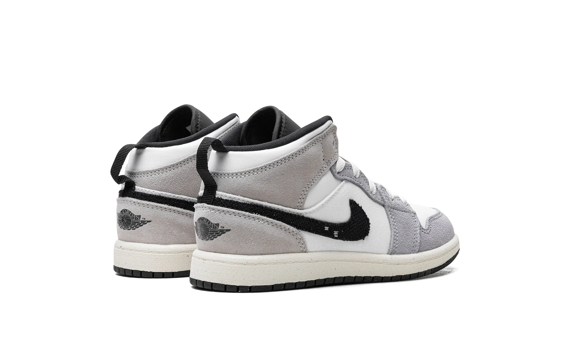 Air Jordan 1 Mid SE Craft PS "Cement Grey" jordan preschool kids shoes