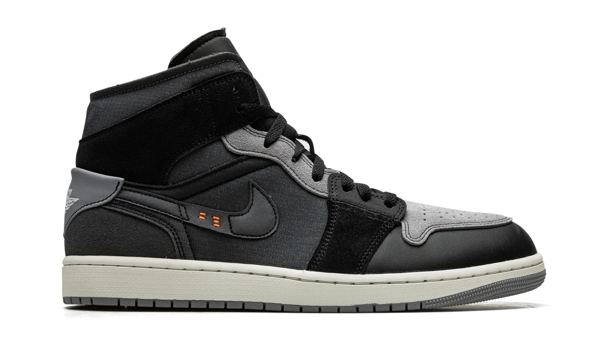 Air Jordan 1 Mid SE Craft "Inside Out - Black" jordan mens sport sneakers