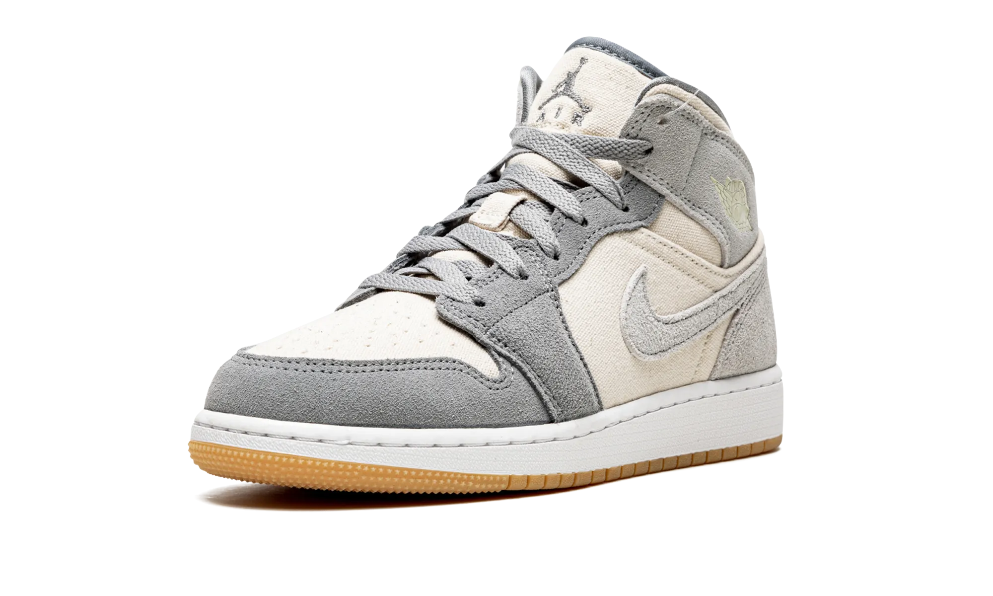 Air Jordan 1 Mid SE GS "Coconut Milk / Particle Grey" jordan school kids shoes