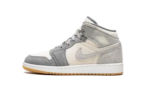 Air Jordan 1 Mid SE GS "Coconut Milk / Particle Grey" Jordan Grade School styles