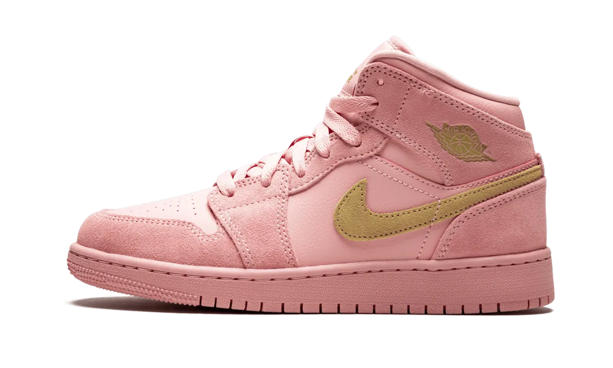 Air Jordan 1 MID SE GS "CORAL" Jordan Grade School shoes
