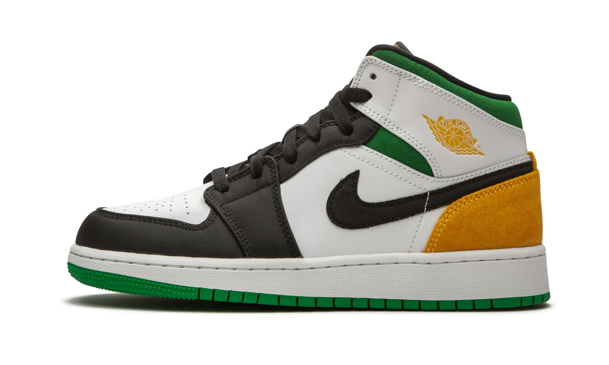 Air Jordan 1 Mid SE GS "Laser Orange / Lucky Green" Jordan Grade School shoes