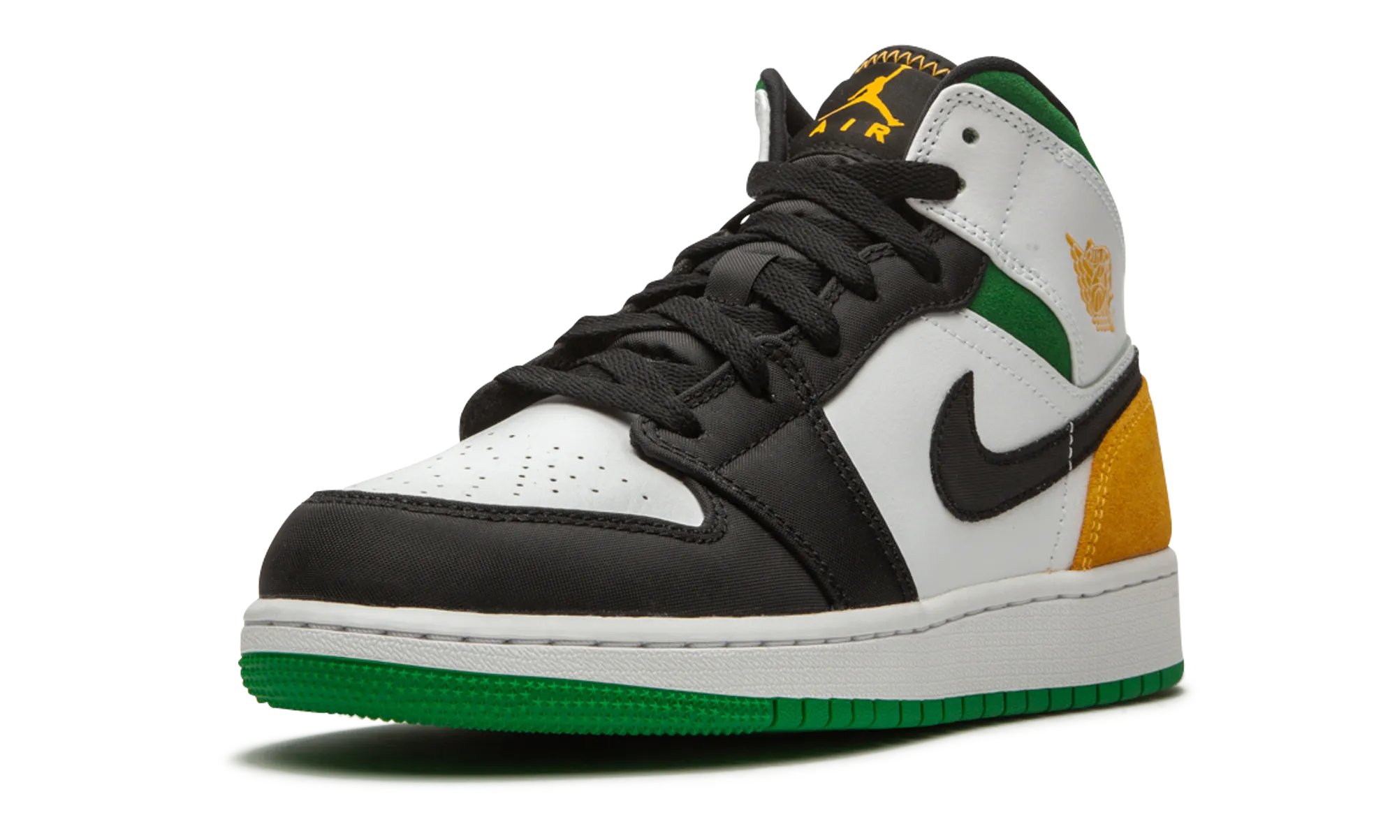 Air Jordan 1 Mid SE GS "Laser Orange / Lucky Green" jordan grade school sneakers