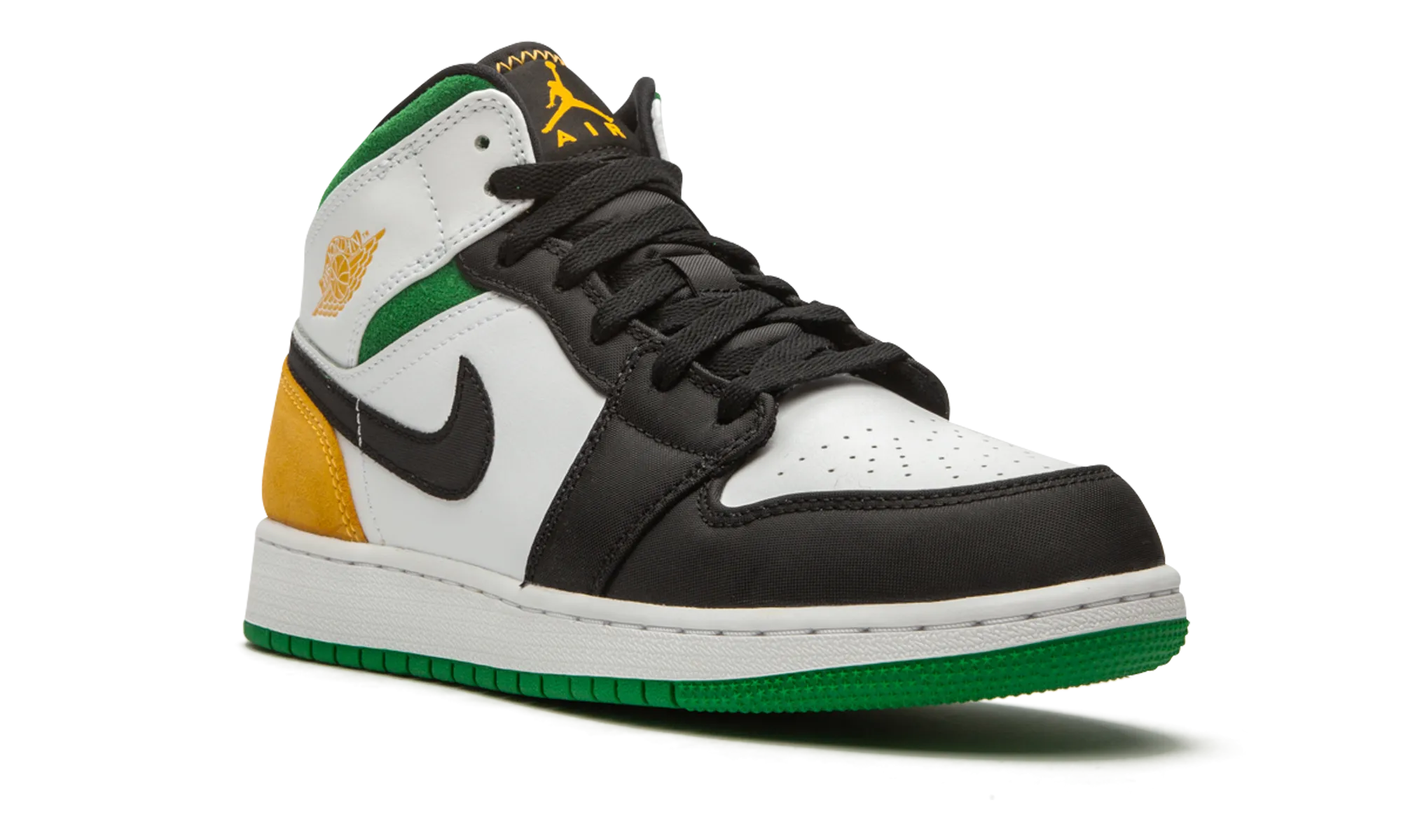 Air Jordan 1 Mid SE GS "Laser Orange / Lucky Green" jordan grade school sneakers
