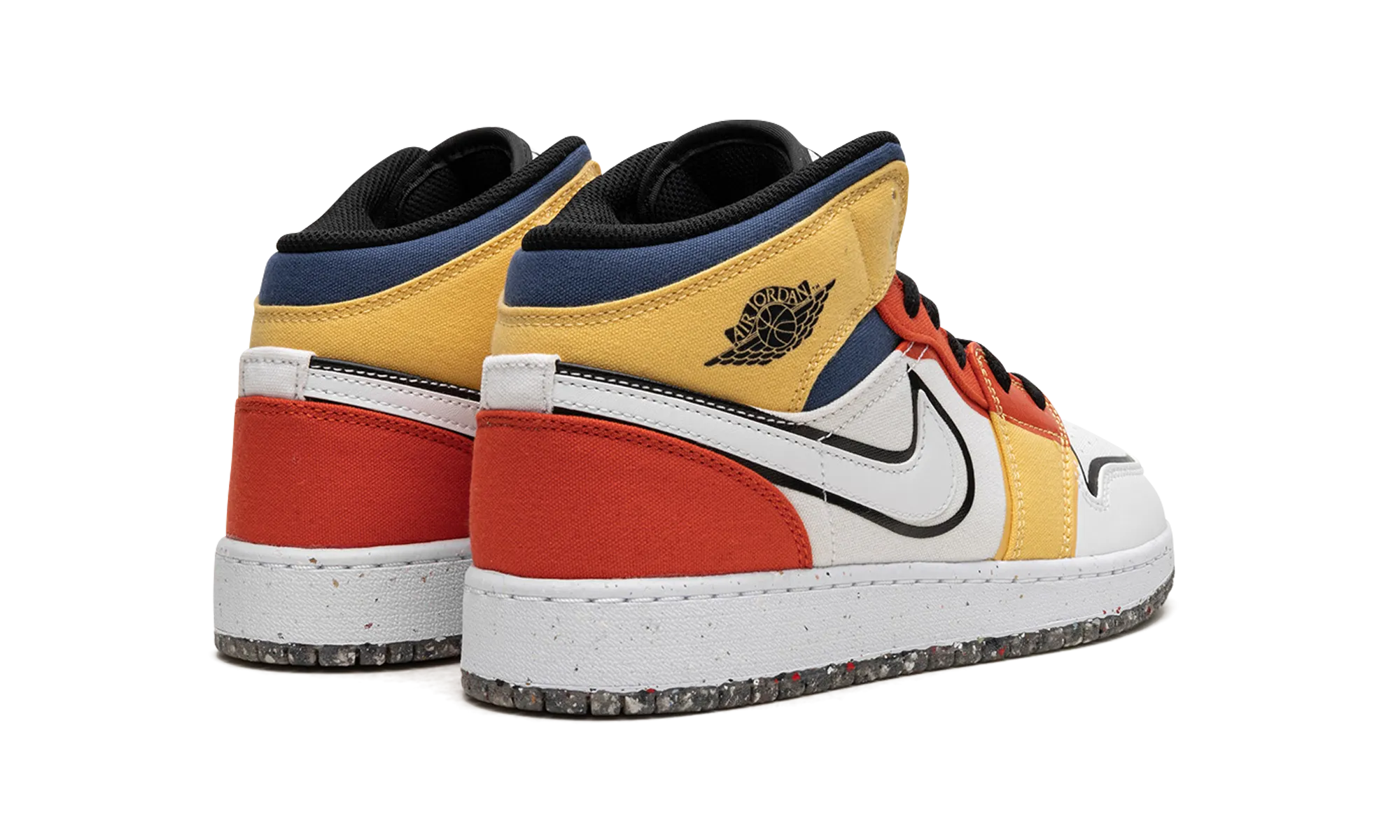 Air Jordan 1 Mid SE GS "Multi-Color Canvas" jordan grade school sneakers