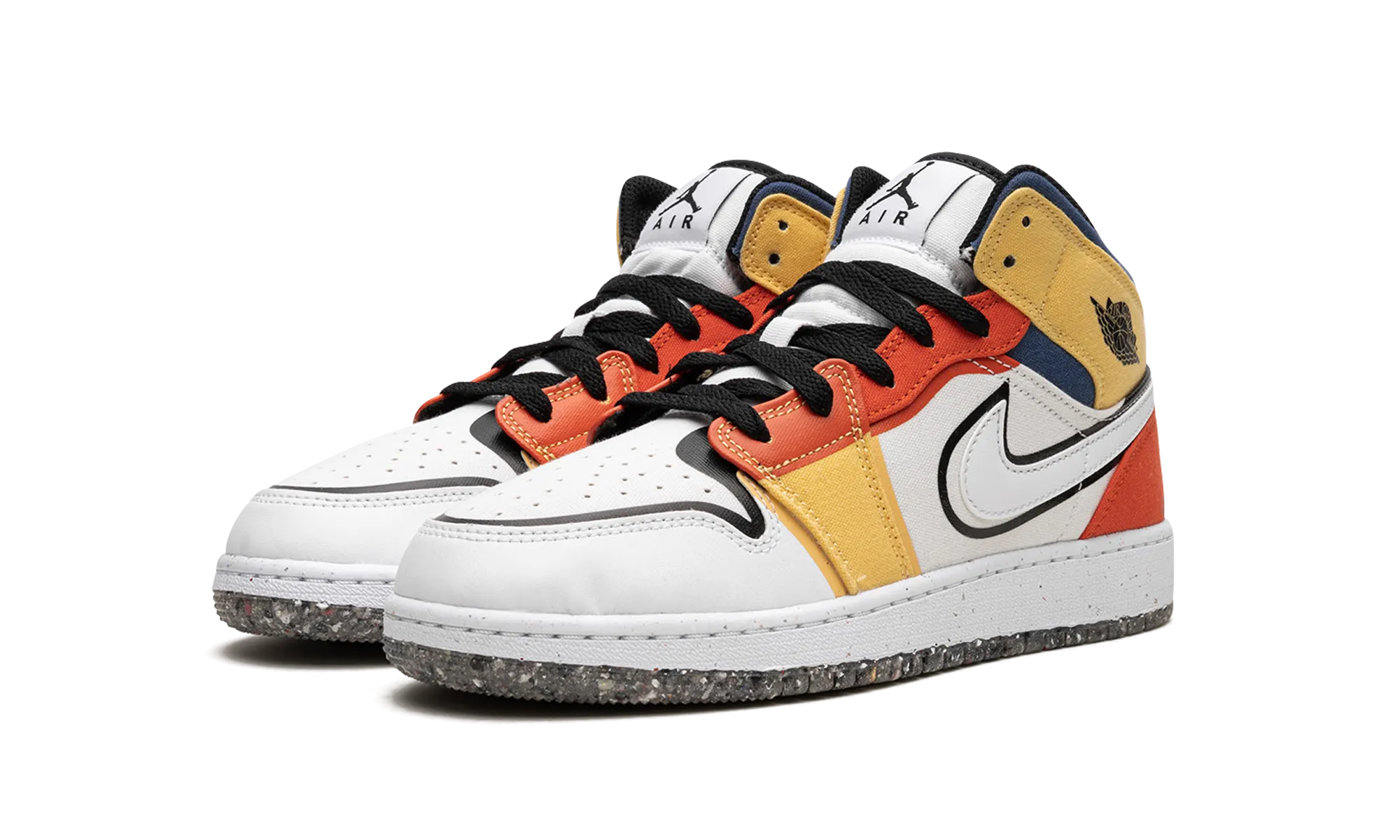 Air Jordan 1 Mid SE GS "Multi-Color Canvas" jordan grade school sneakers