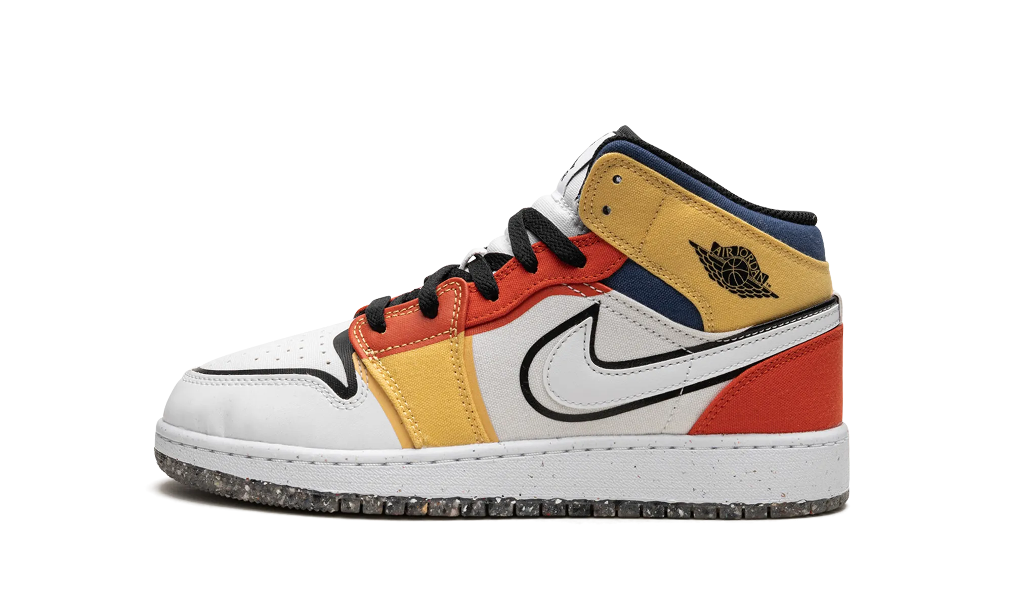 Air Jordan 1 Mid SE GS "Multi-Color Canvas" Jordan Grade School shoes