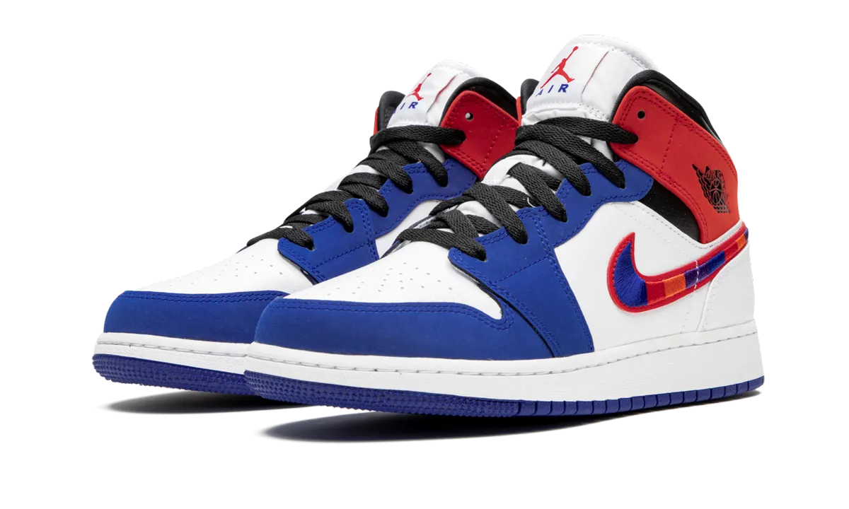 Air Jordan 1 Mid SE GS "Multicolor Swoosh" jordan grade school sneakers