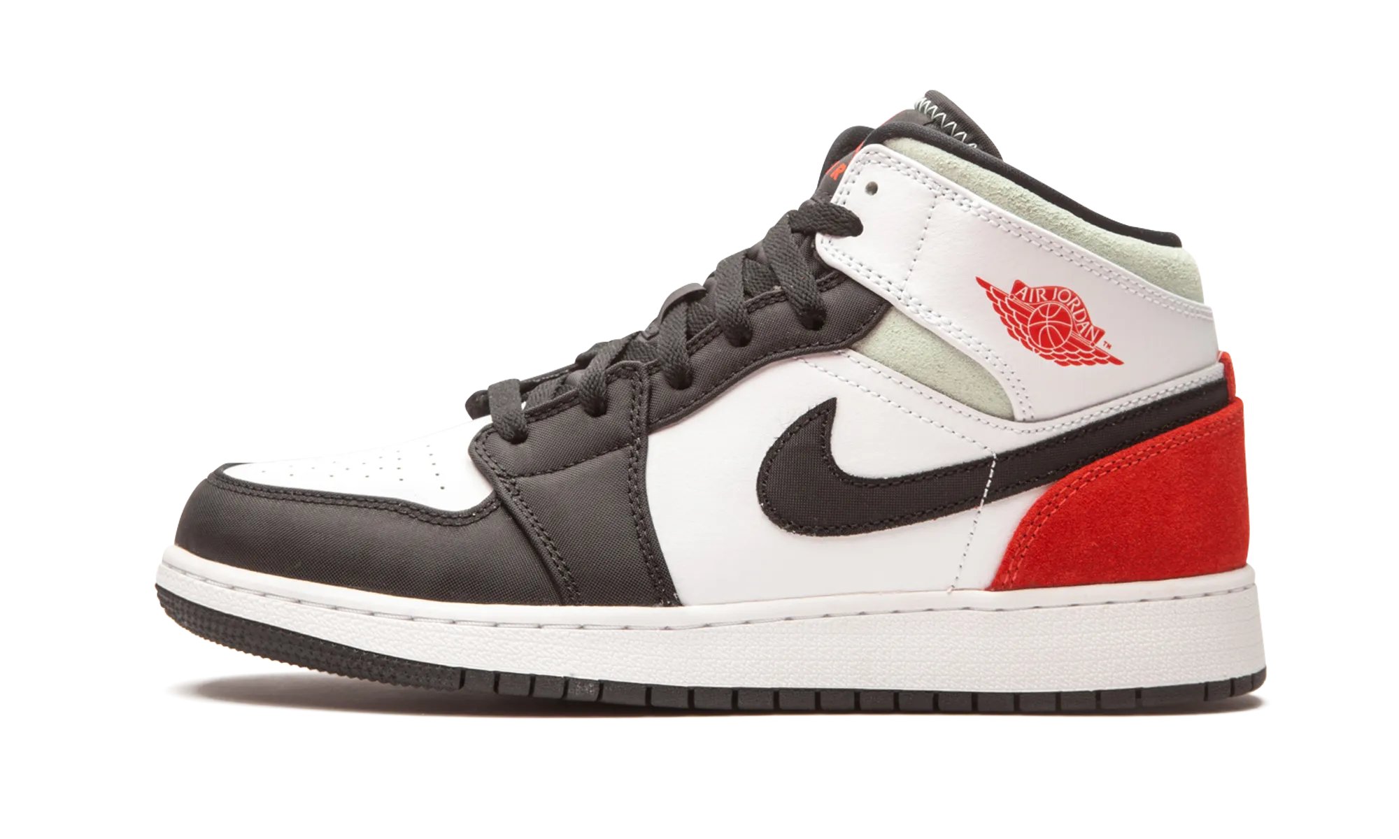 Air Jordan 1 Mid SE GS "Red / Grey / Black Toe" Jordan Grade School styles