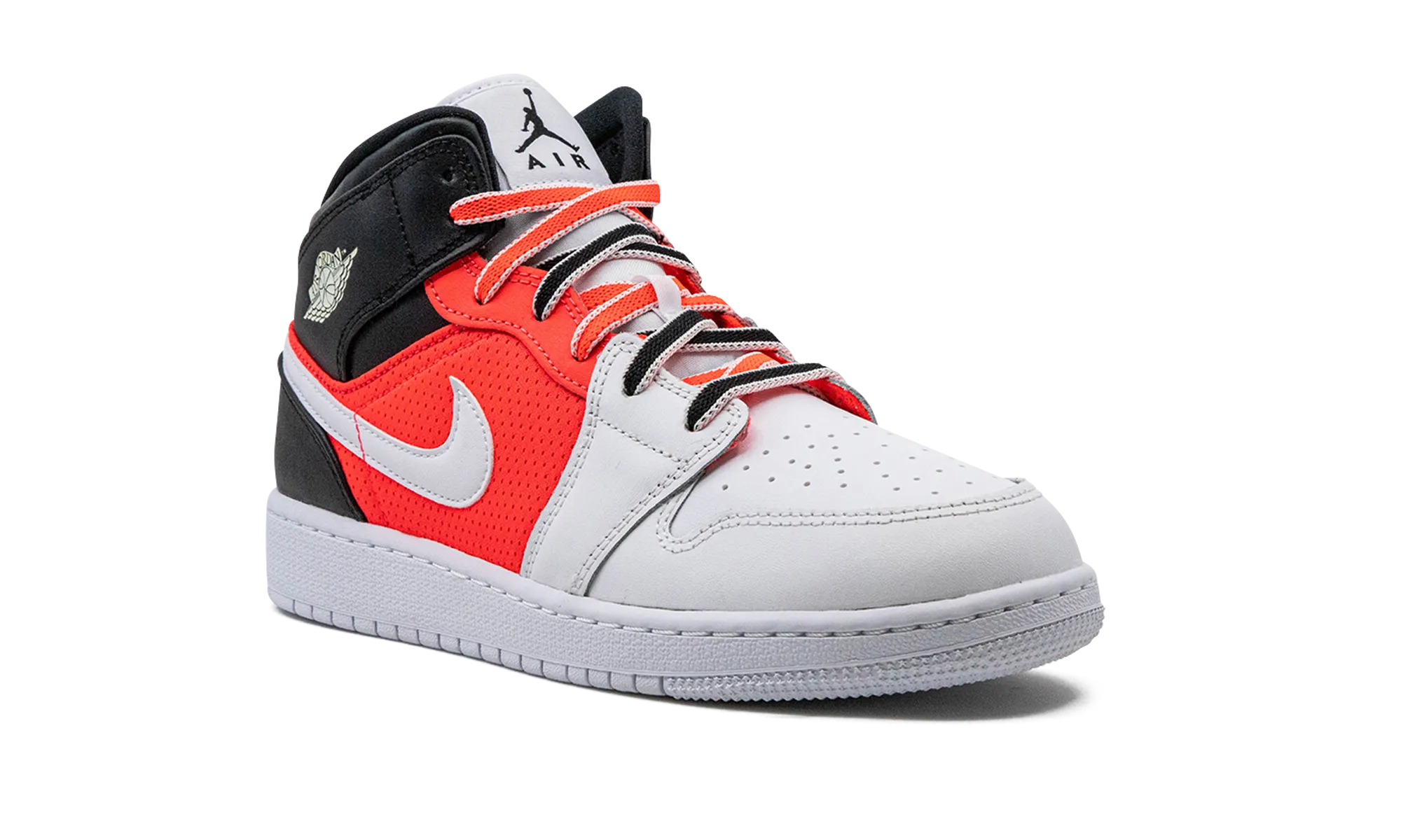 Air Jordan 1 Mid SE GS "White Infrared" jordan school kids shoes