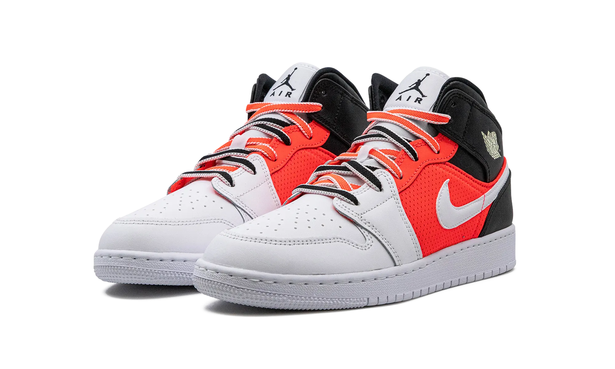 Air Jordan 1 Mid SE GS "White Infrared" jordan school kids shoes