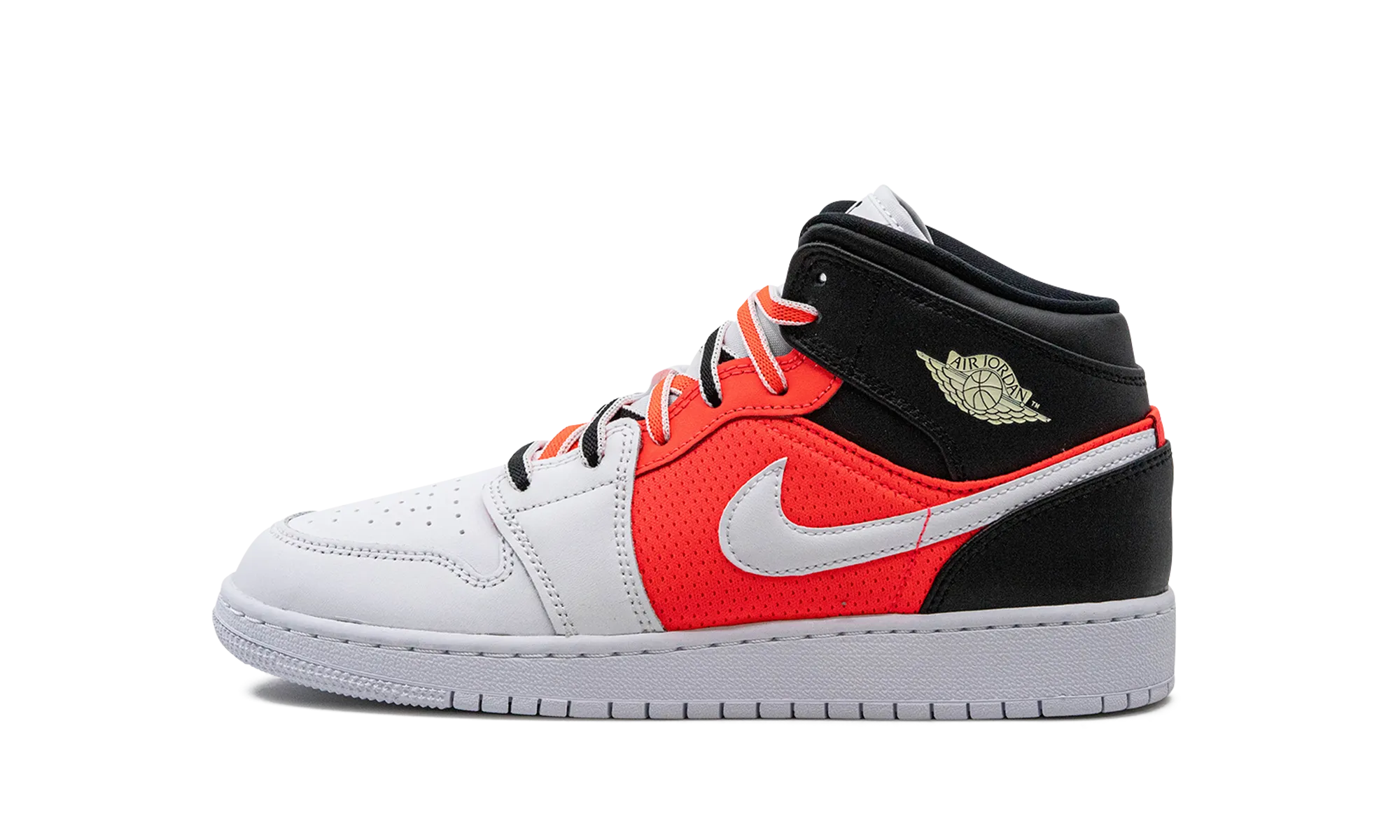 Air Jordan 1 Mid SE GS "White Infrared" Jordan Grade School styles