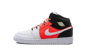 Air Jordan 1 Mid SE GS "White Infrared" Jordan Grade School styles