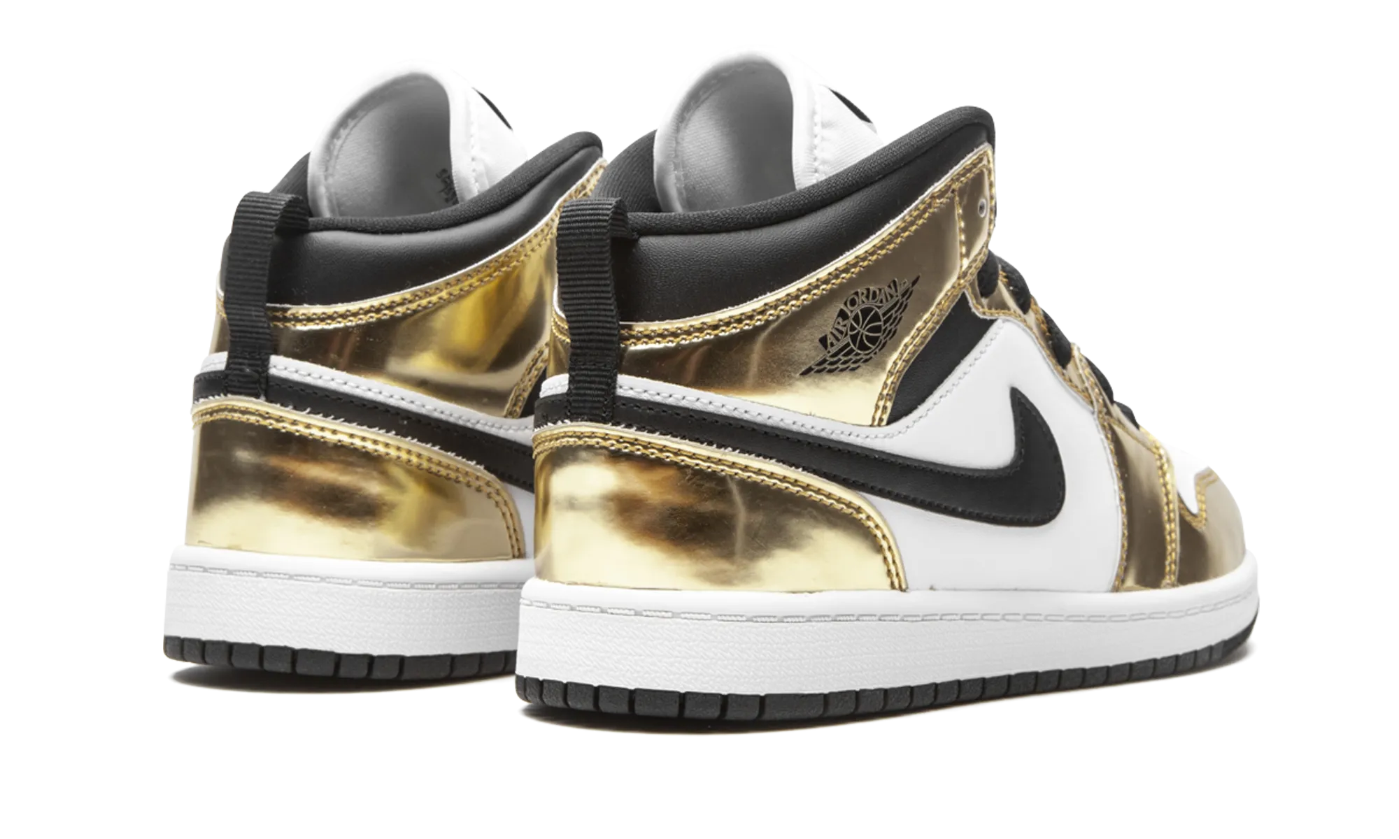 AIR JORDAN 1 MID SE PS "Metallic Gold" jordan preschool kids shoes