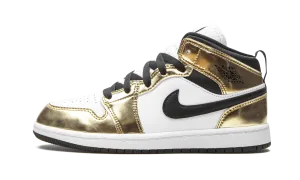AIR JORDAN 1 MID SE PS "Metallic Gold" Jordan Pre School shoes