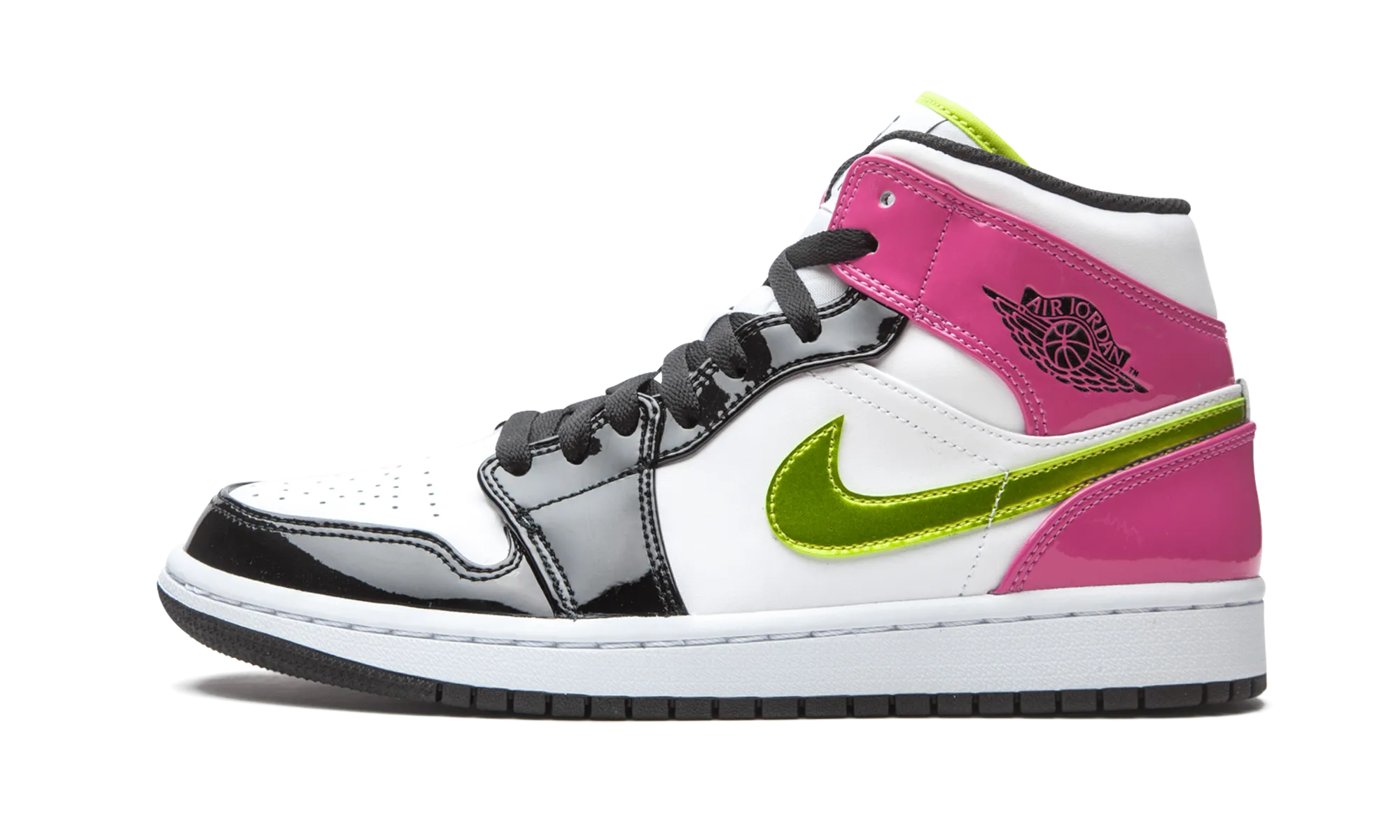 Air Jordan 1 Mid SE "Cyber / Active Fuchsia" jordan athletic mens shoes