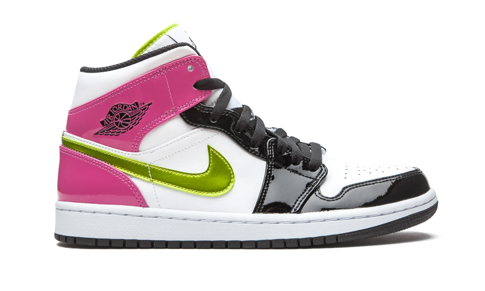 Air Jordan 1 Mid SE "Cyber / Active Fuchsia" jordan athletic mens shoes