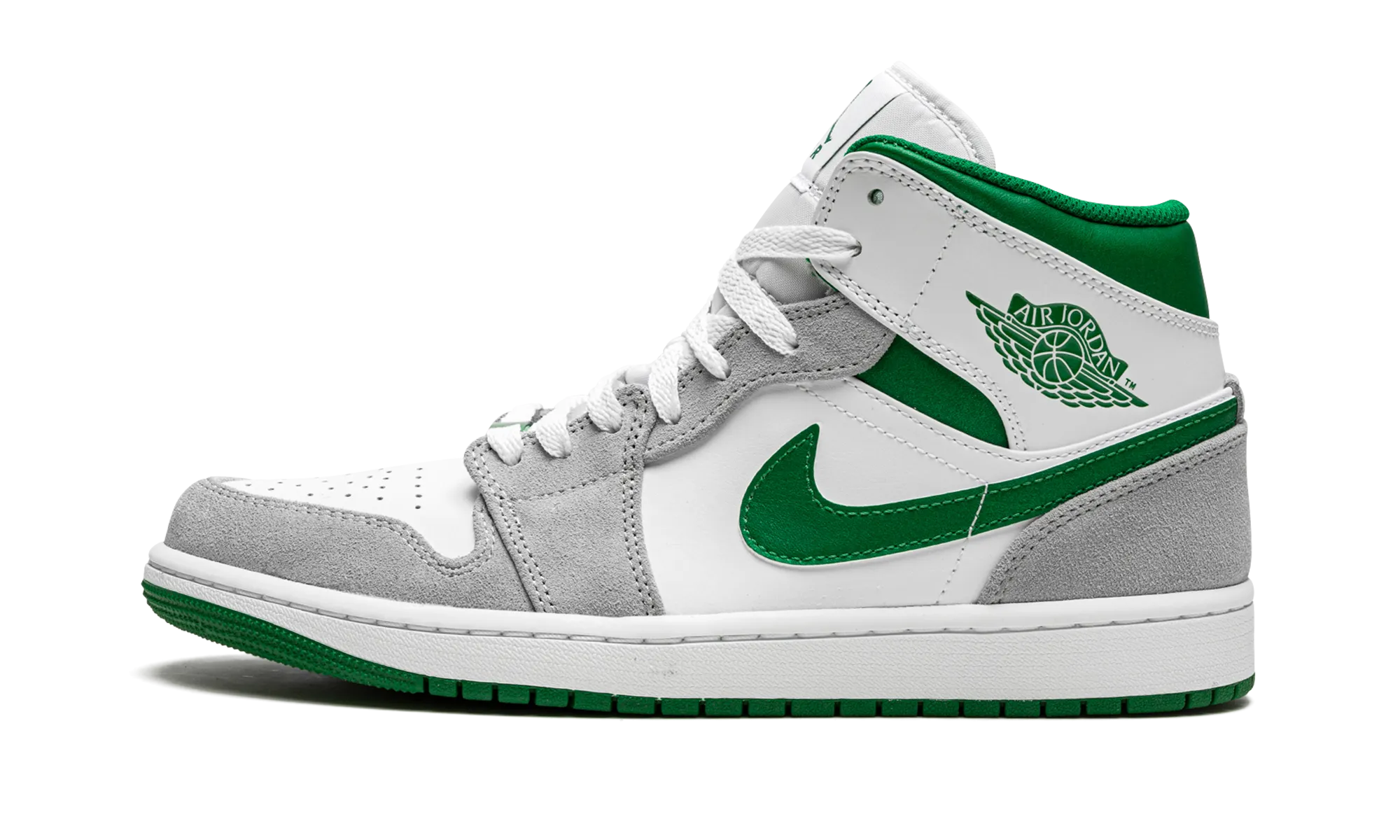 Air Jordan 1 Mid SE "Grey / Pine Green / White" Jordan Men's styles