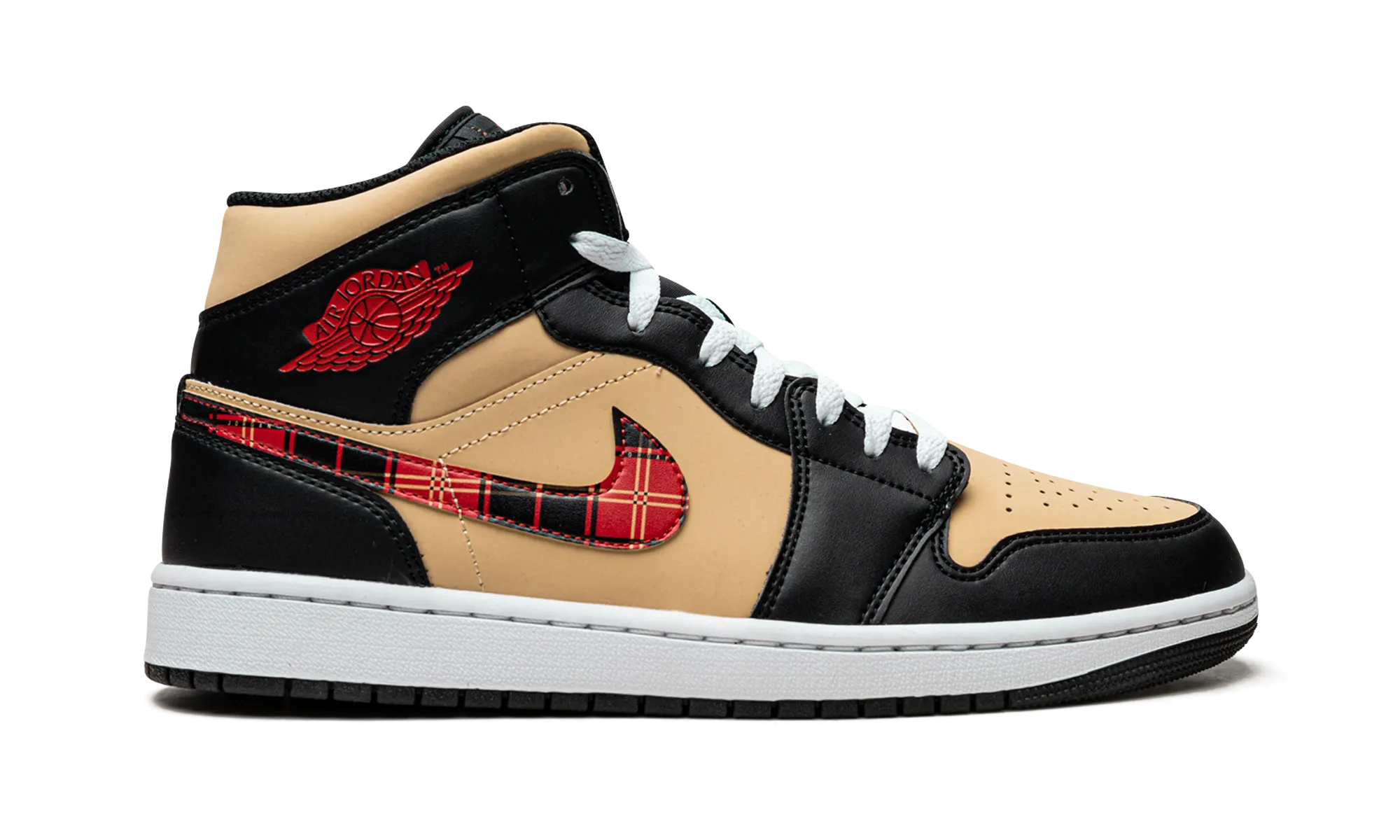 Air Jordan 1 Mid SE "Tartan Swoosh" jordan mens sport sneakers