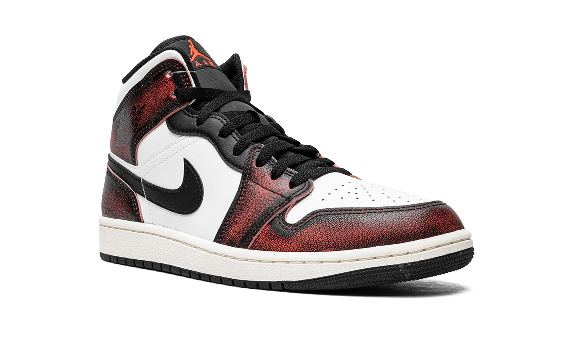 Air Jordan 1 Mid SE "Wear-Away - Infrared" jordan mens sport sneakers