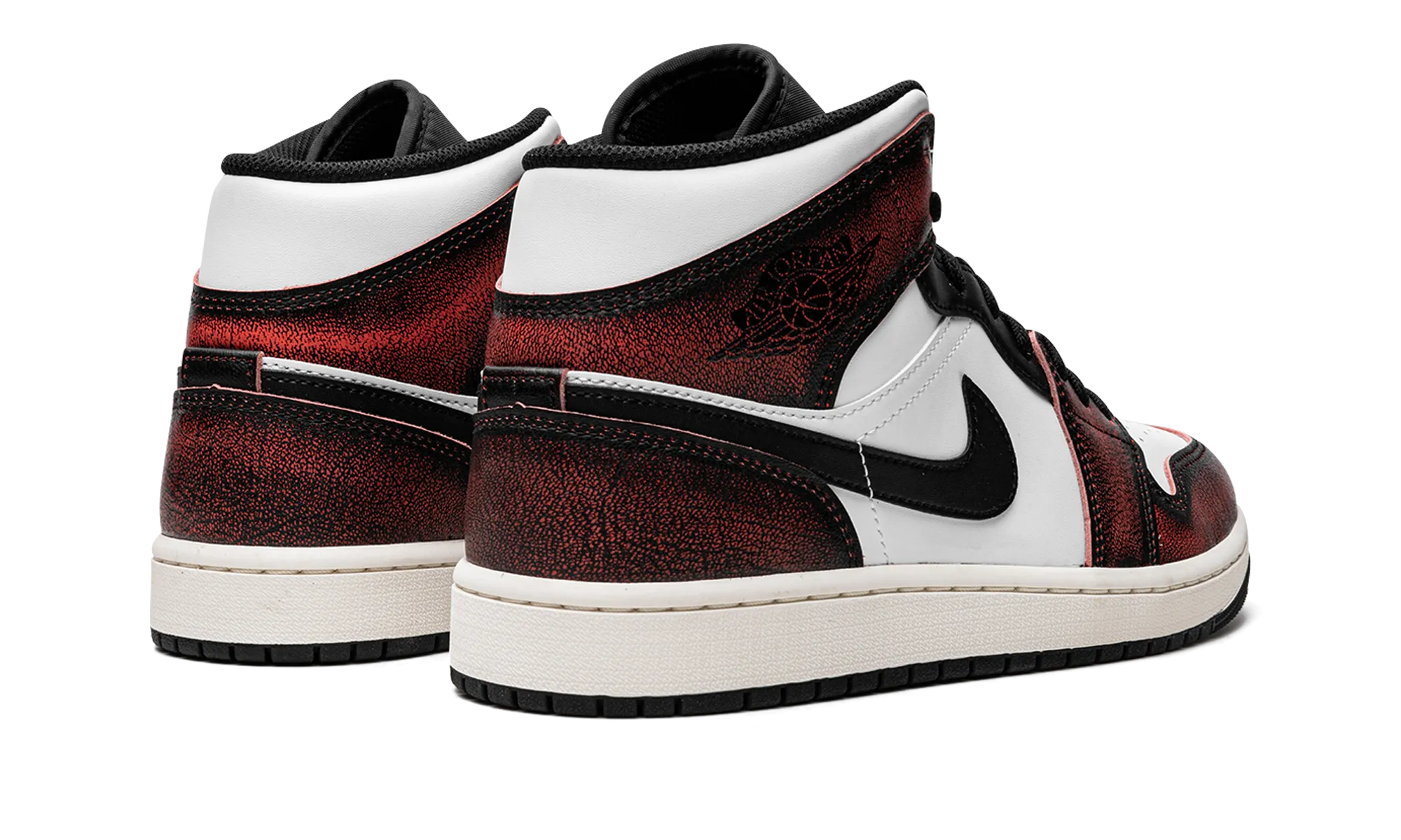Air Jordan 1 Mid SE "Wear-Away - Infrared" jordan mens sport sneakers