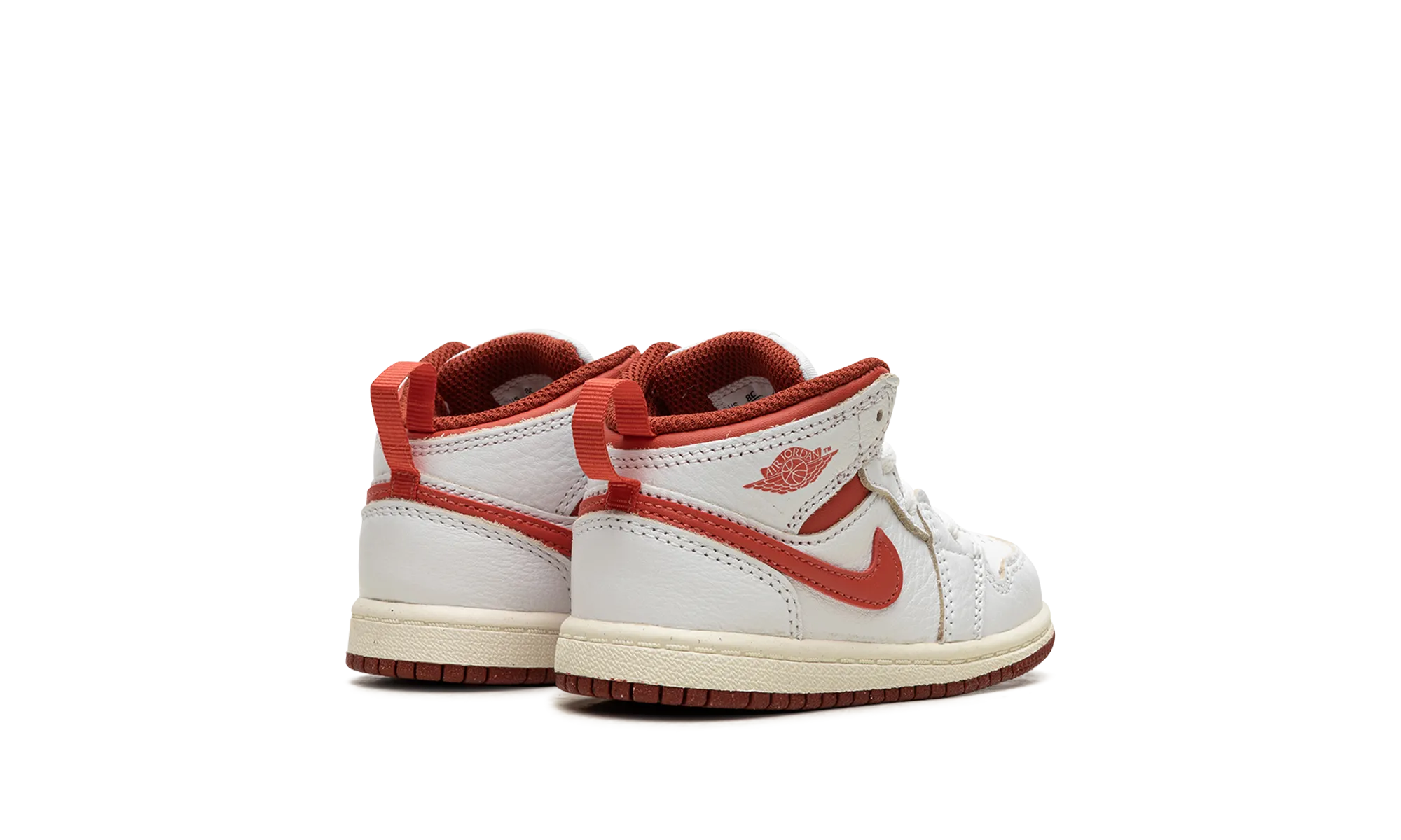 Air Jordan 1 Mid SE TD "White Dune Red" jordan toddler baby shoes