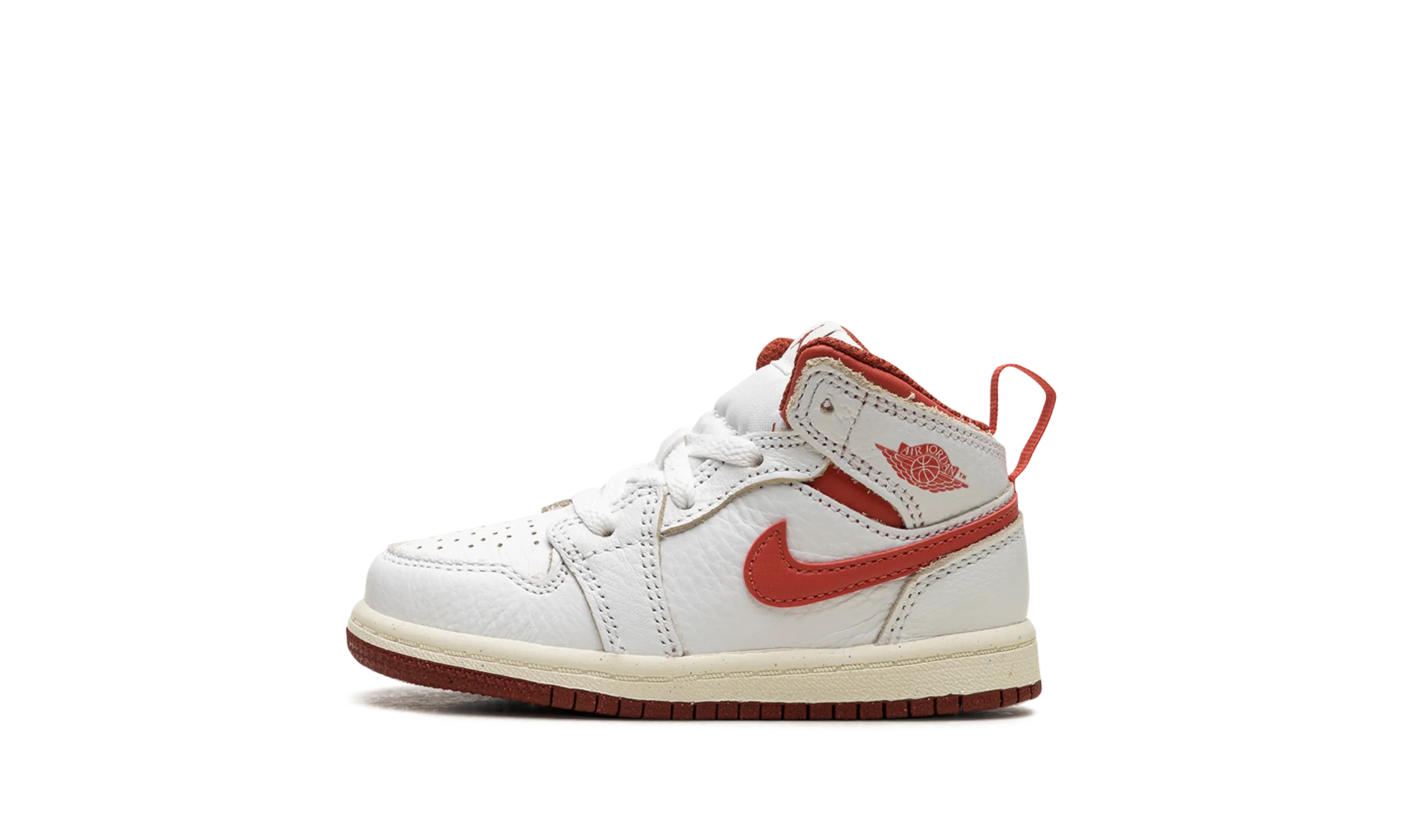 Air Jordan 1 Mid SE TD "White Dune Red" Jordan Toddler shoes