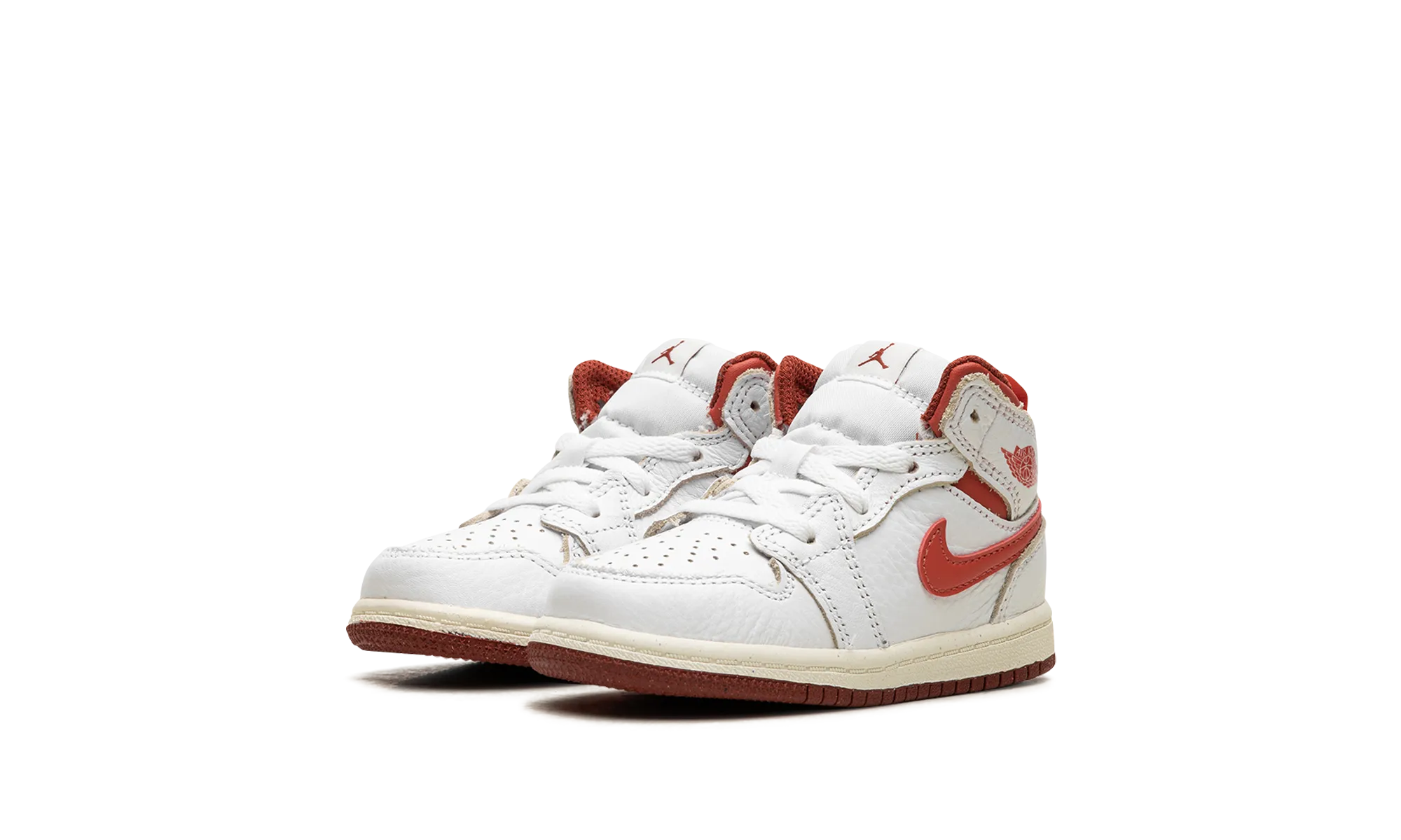 Air Jordan 1 Mid SE TD "White Dune Red" jordan toddler baby shoes
